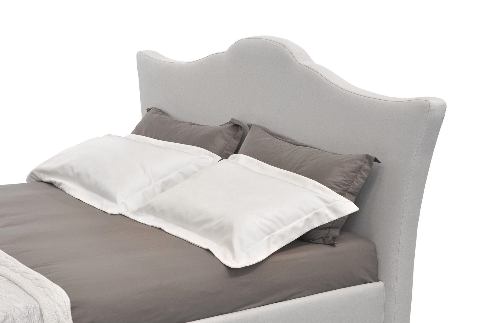 Novaluna Cleo Platform Bed - Italian Made Modern Bed Frame for Bedroom, Living Room & Guest Room - Stylish & Durable Design for Home Decor