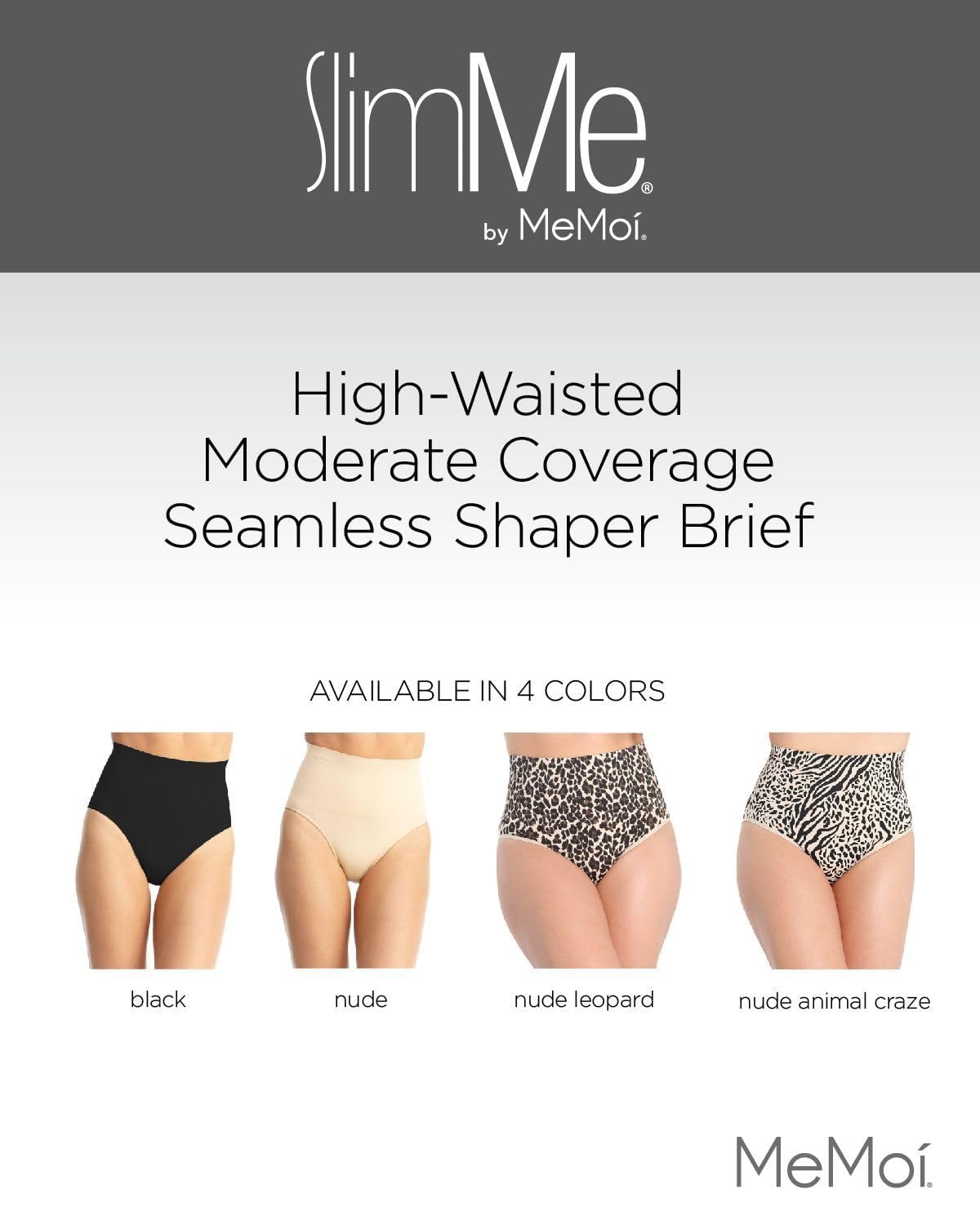 SlimMe High Waisted Seamless Shapewear for Women - Tummy Control Underwear, Comfortable Shaping Panties (Sizes S-2XL) - Perfect for Daily Wear, Workout & Special Occasions