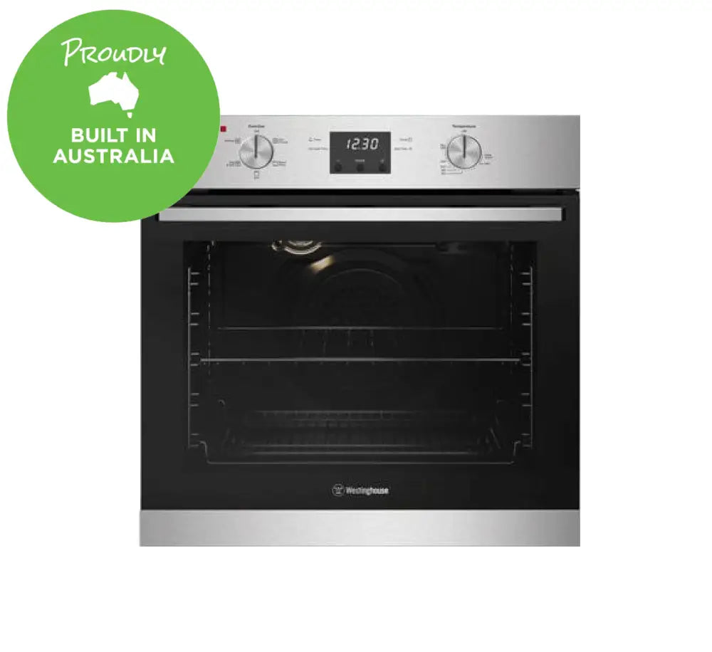 Westinghouse WVE615SCA 60cm 5-in-1 Multi-Function Oven with Convection, Grill & Bake - Stainless Steel for Home Kitchen & Baking Enthusiasts