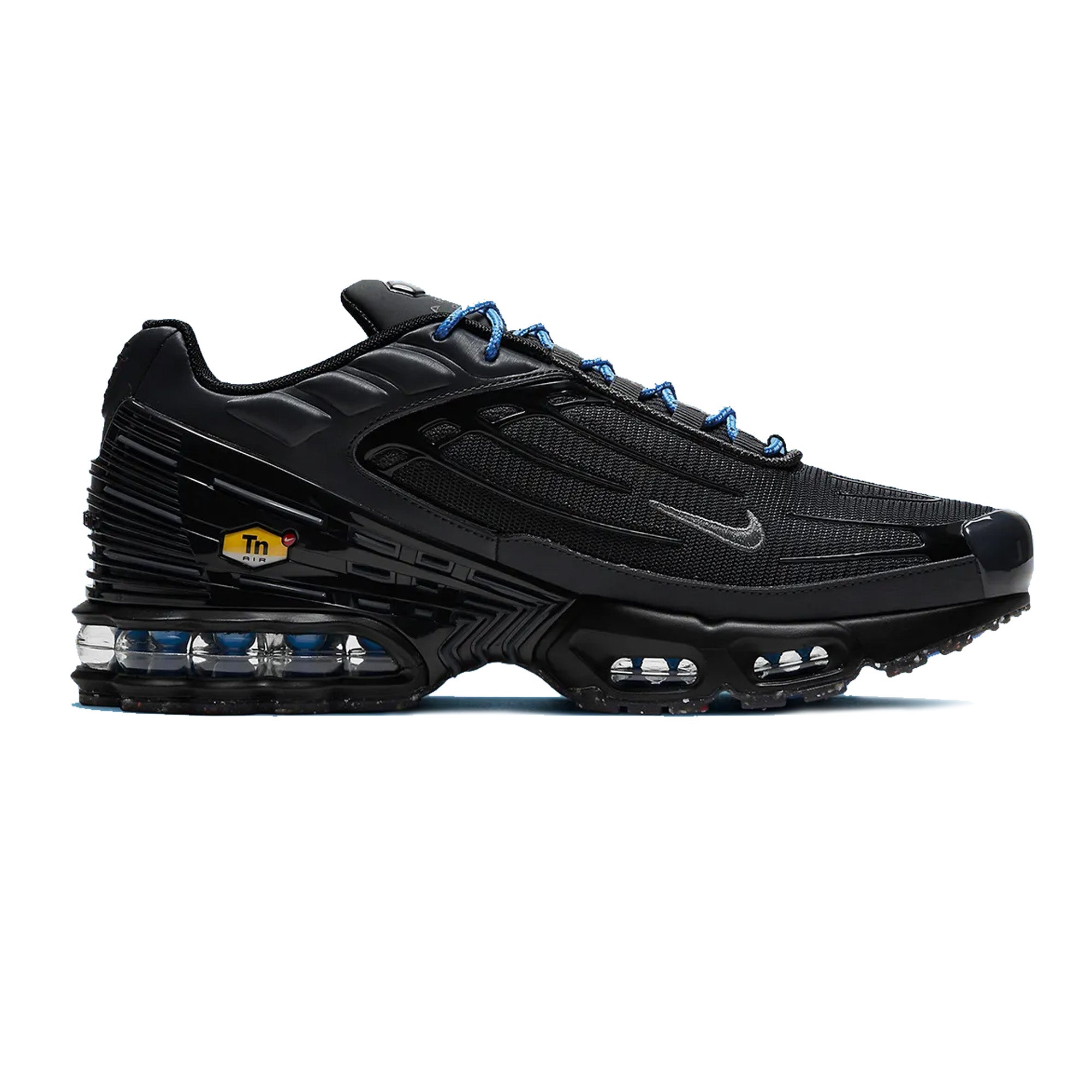 Nike Air Max Plus 3 'Black Blue' Men's Running Shoes (2020) - Lightweight Cushioned Sneakers for Gym Workouts & Casual Streetwear