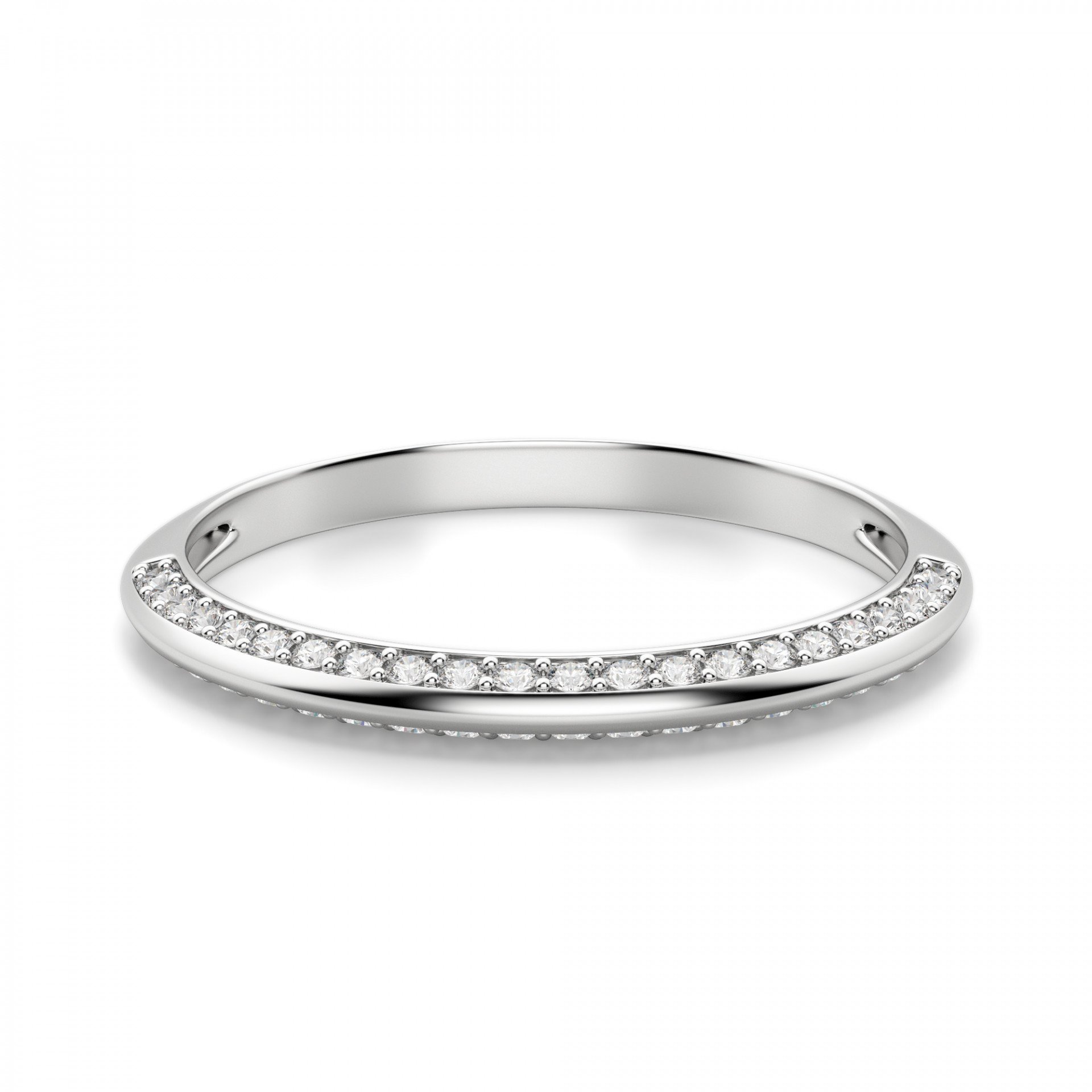 Gemonite 0.34TCW Irene Knife-Edge Round Cut Matching Wedding Band - Sterling Silver Engagement Ring for Women, Anniversary Gift, Promise Ring, Birthday Present for Her | Perfect for Valentine's Day, Christmas & Special Occasions
