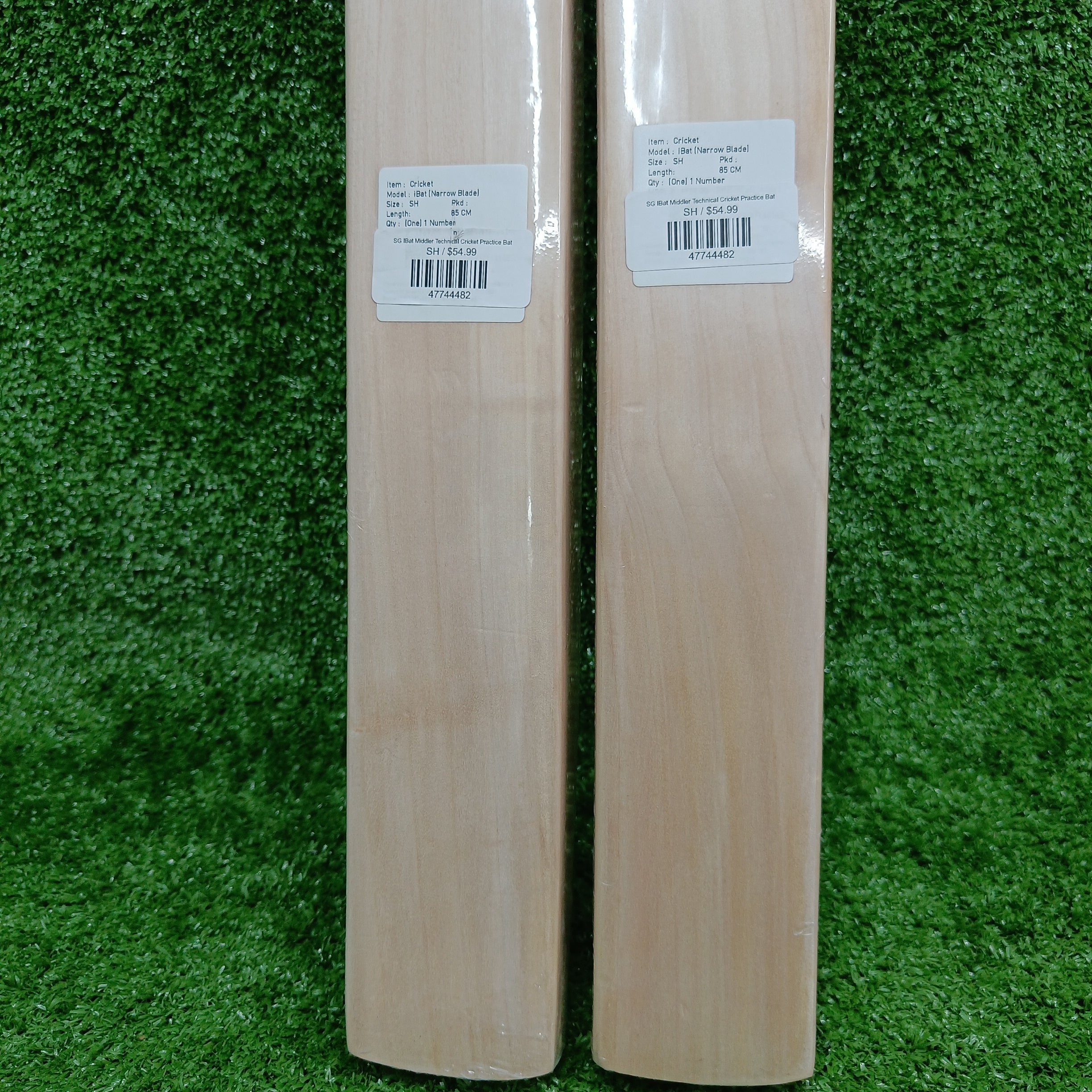 SG Middling Technical Leather Ball Cricket Practice Bat (iBat) - Perfect for Training, Matches & Backyard Cricket Games