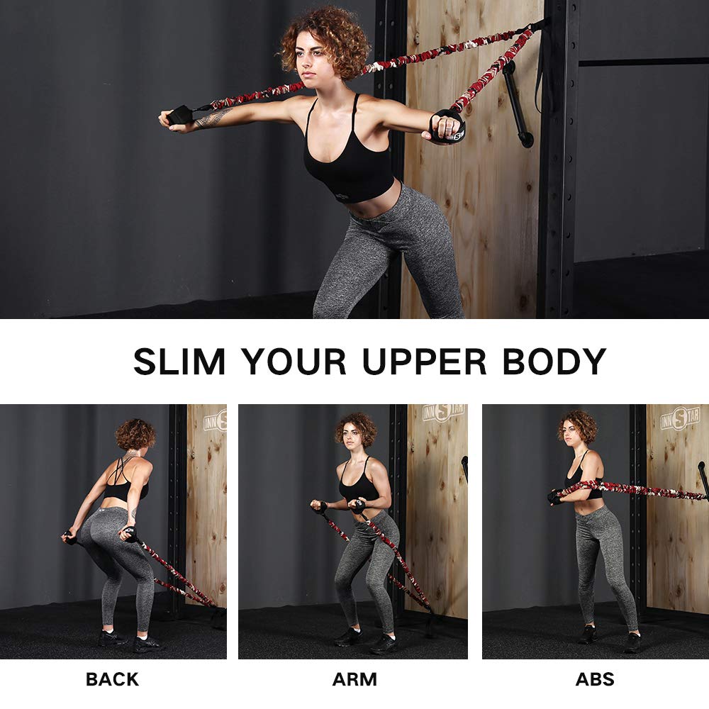 INNSTAR Adjustable Ankle Resistance Bands for Women & Men - Workout Bands for Glutes, Legs & Butt Exercises - Fitness Equipment for Home Gym, Physical Therapy & Strength Training