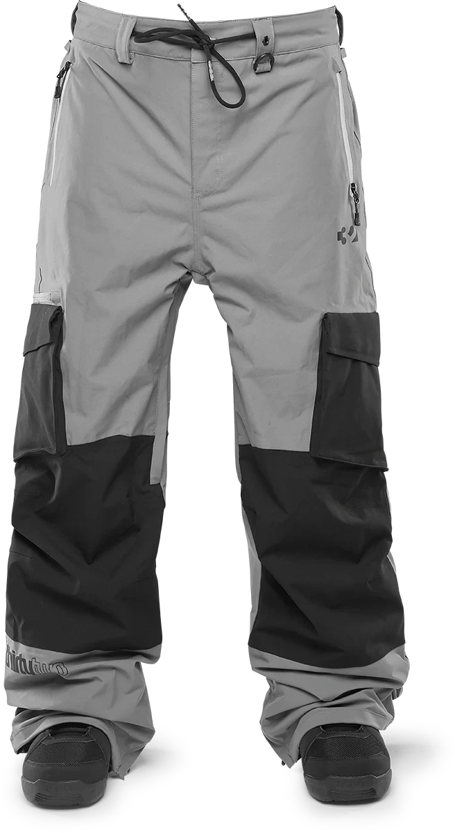 Thirty Two 2025 Blahzay Cargo Snow Pants for Men & Women - Waterproof Insulated Winter Snowboarding Pants, Charcoal Gray - Perfect for Skiing, Snowboarding & Cold Weather Outdoor Activities