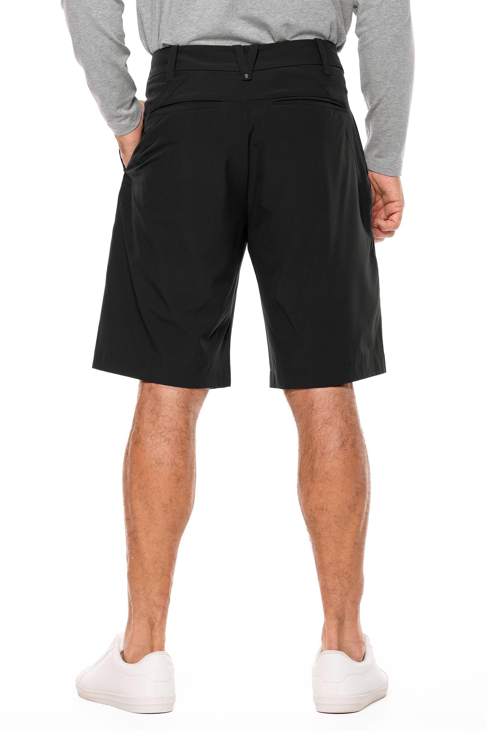Coolibar UPF 50+ Men's Sun Protective Trek Hybrid Shorts - Lightweight Quick-Dry Hiking & Outdoor Adventure Shorts for Men