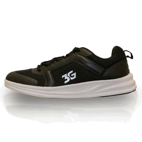 3G Unisex Kicks II Black Bowling Shoes - Lightweight Comfort for Men & Women - Perfect for League Play & Casual Bowling Nights