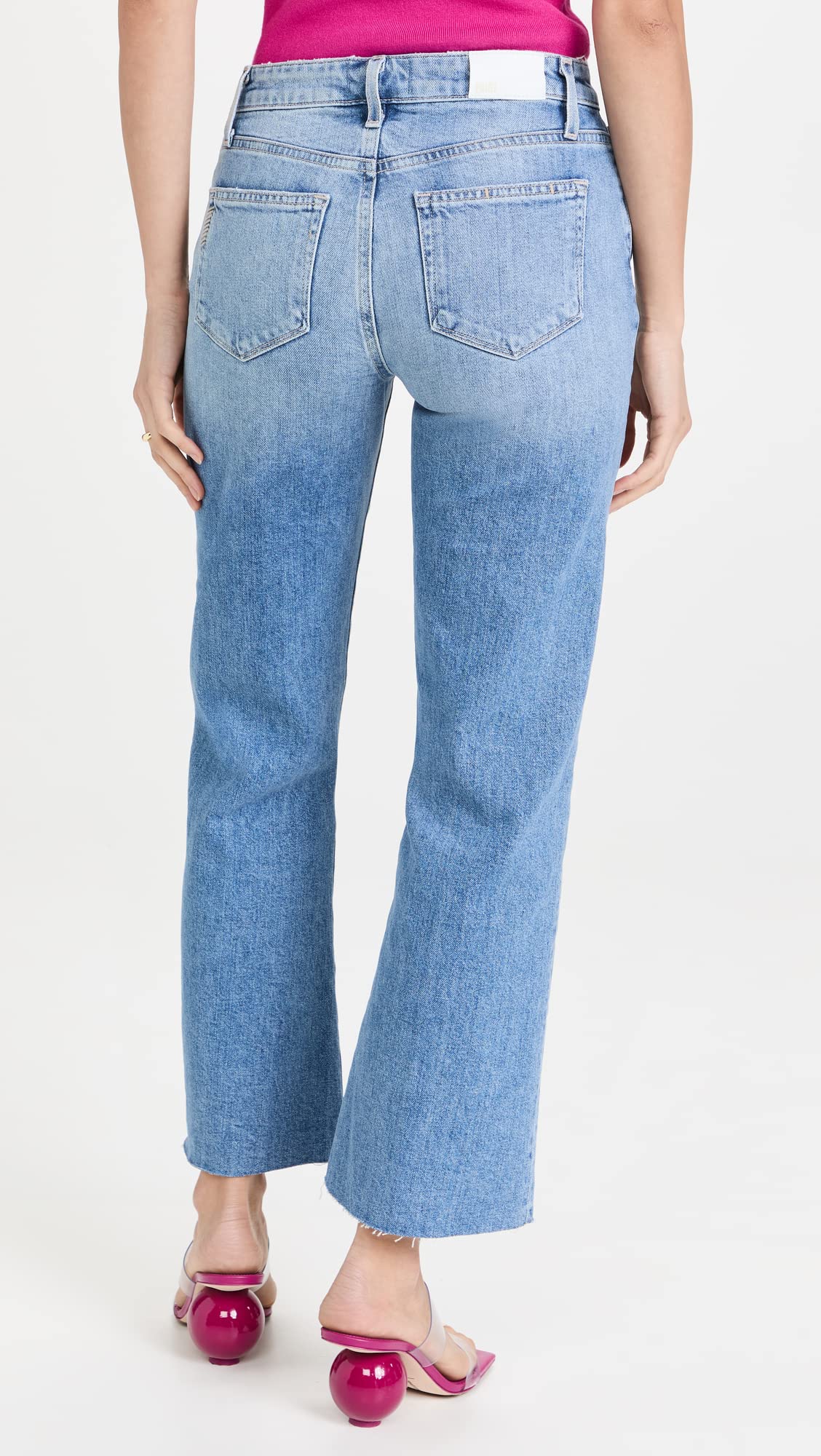 PAIGE Women's Leenah High-Rise Ankle Jeans - Slim Fit Stretch Denim Pants for Casual & Work Wear | Perfect for Office, Date Night & Everyday Outfits