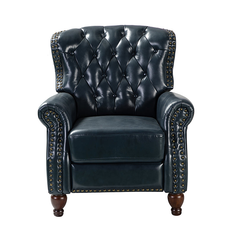 Premium Genuine Leather Oversized Recliner Chair for Living Room - Comfortable Lounge Chair for Home Theater, Reading Nook & Relaxation