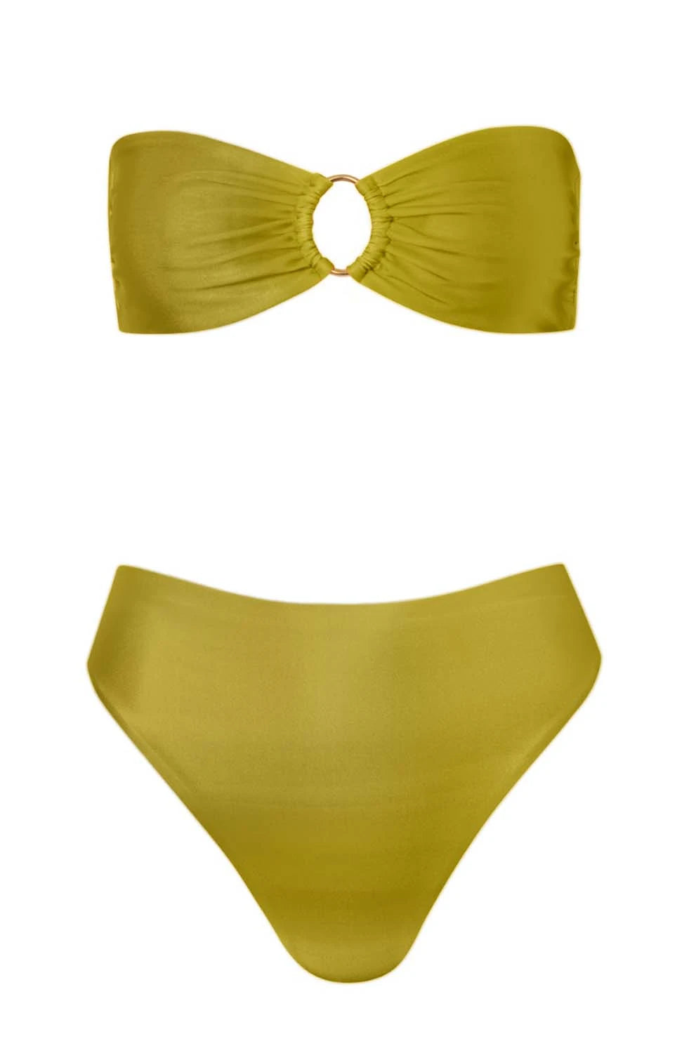 Nala Bikini Top - Women's Swimwear in Pistachio Green for Beach, Pool & Summer Vacation