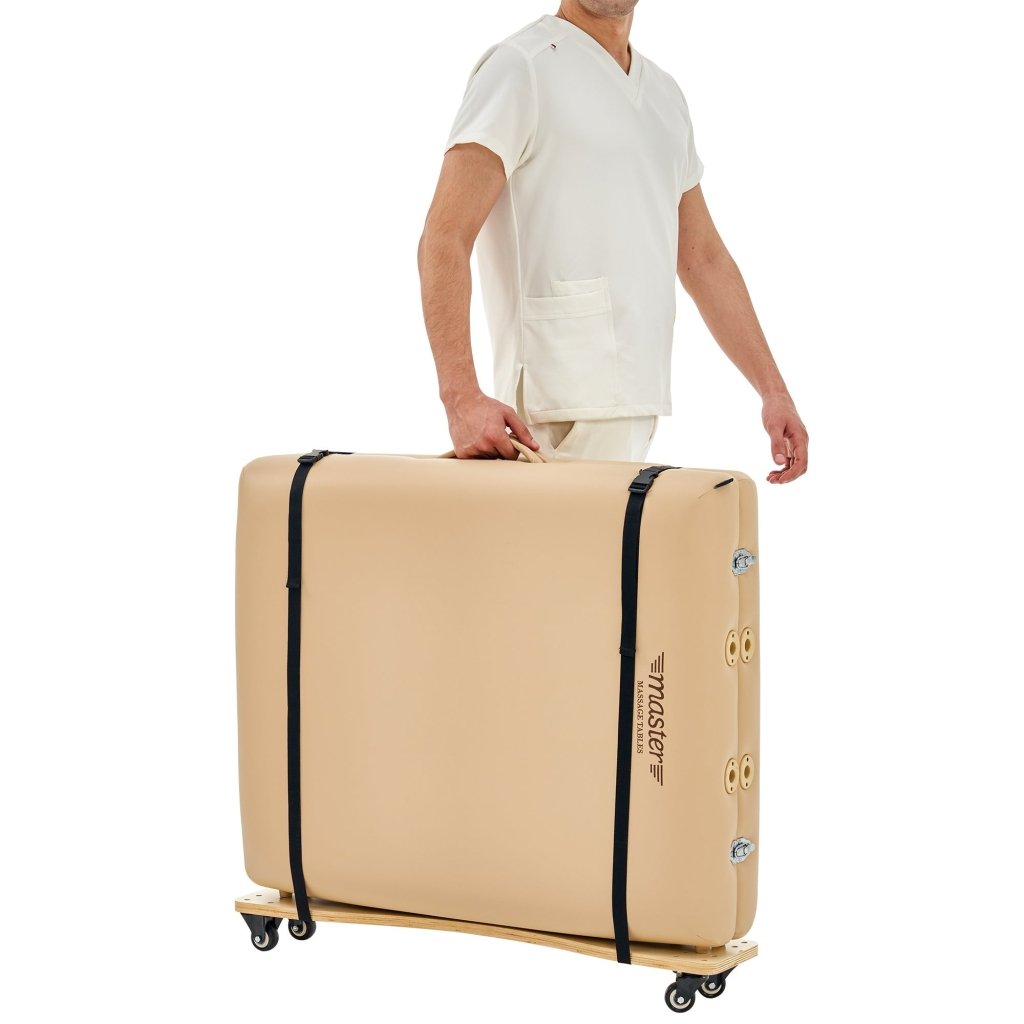 Master Massage EasyGo Universal Wheeled Massage Table Cart - Portable & Adjustable for Therapists | Save Your Back & Shoulders | Perfect for Home, Clinic & Mobile Massage Services