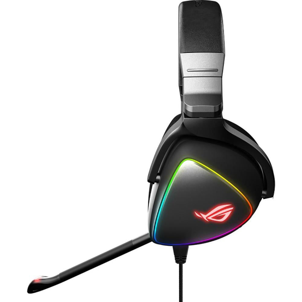 ASUS ROG Delta USB-C Gaming Headset with Hi-Res Audio, 50mm Drivers & AI Noise Cancellation - Perfect for PC, PS5, Xbox & Mobile Gaming