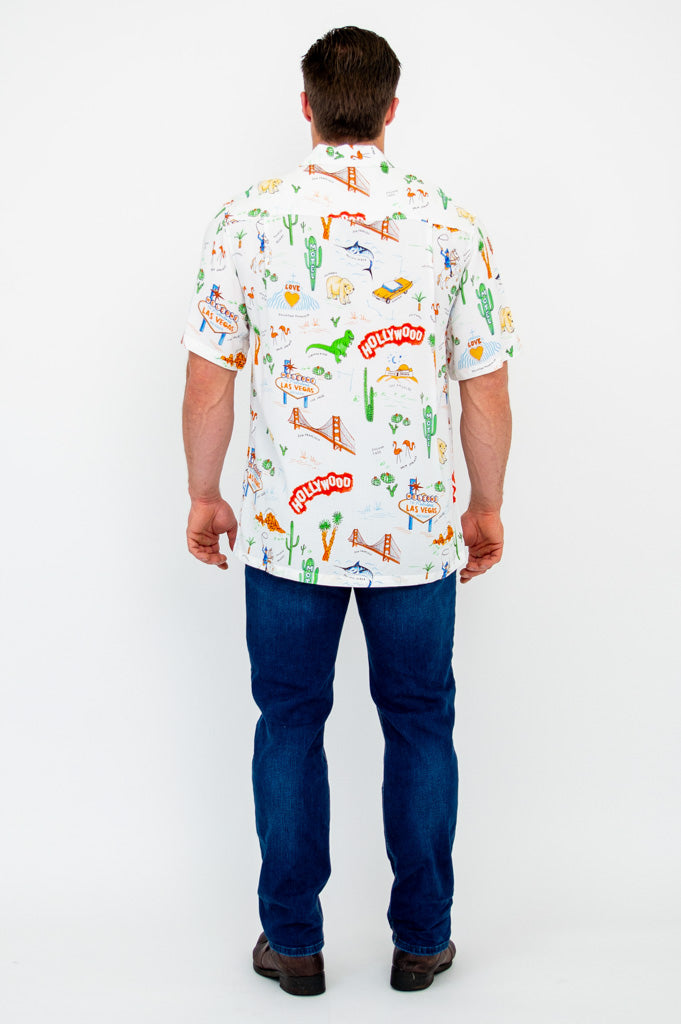 Dino Shirt - Stylish Hollywood Inspired Woven Bamboo T-Shirt for Men & Women | Perfect for Casual Wear, Outdoor Activities, and Dinosaur Theme Parties