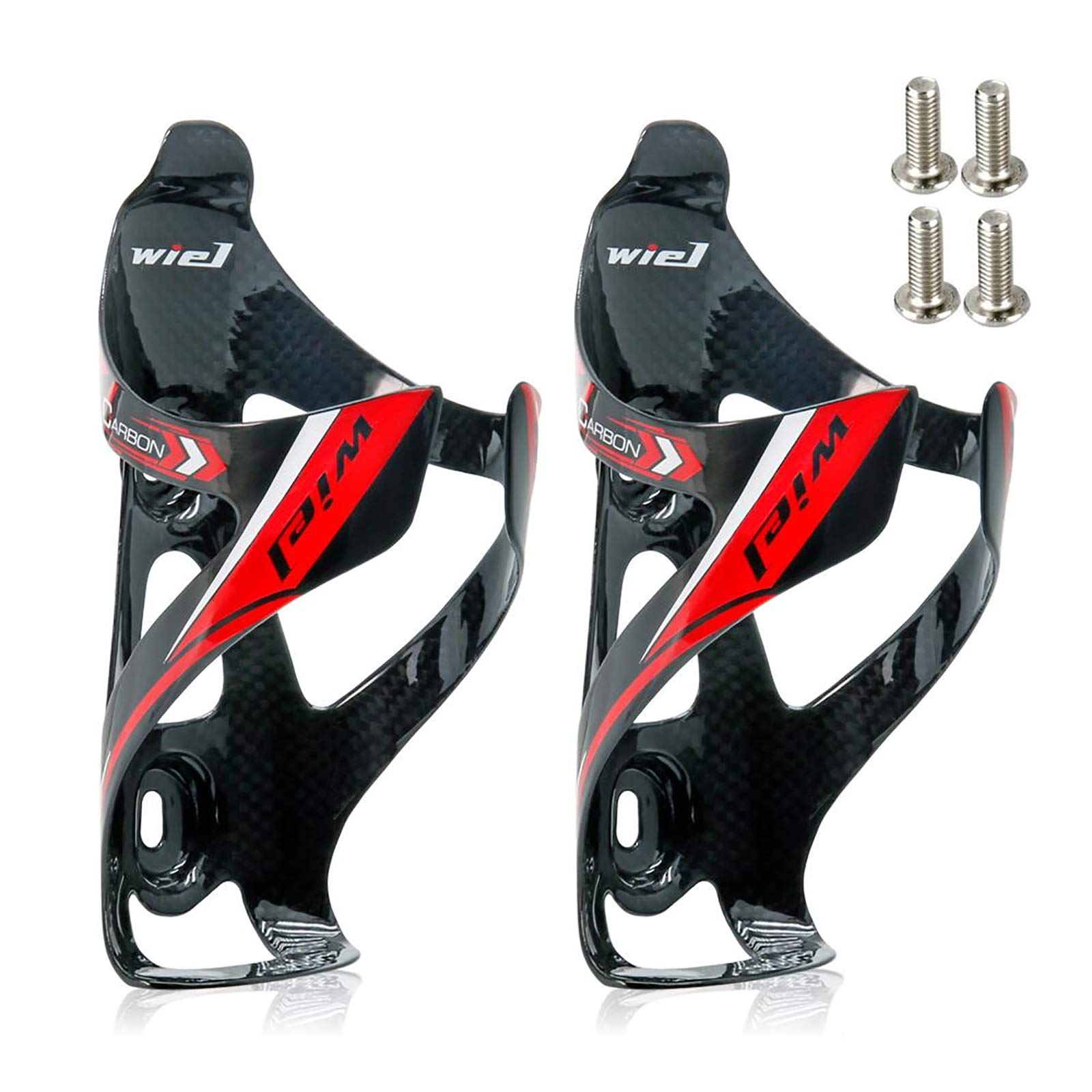 Lightweight Full Carbon Fiber Bicycle Water Bottle Cage Holder - Durable Bike Drink Bottle Mount for Road & Mountain Bikes - Perfect for Cycling, Commuting & Outdoor Sports