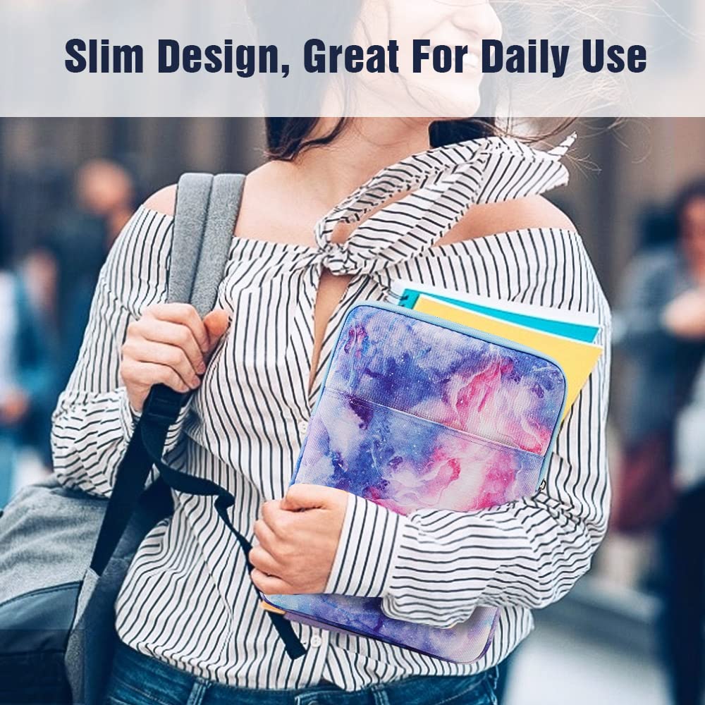 TiMOVO 9-11 Inch Tablet Case with Handle - Compatible with iPad Air 11 (2024), iPad Pro 11 (2024), iPad 10.2 (2019-2021), iPad 10th Gen (2022), iPad Air 5/4 10.9, Samsung Galaxy Tab S9 (2023) | Protective Sleeve Bag for Travel, School & Work - Dream Clouds Design