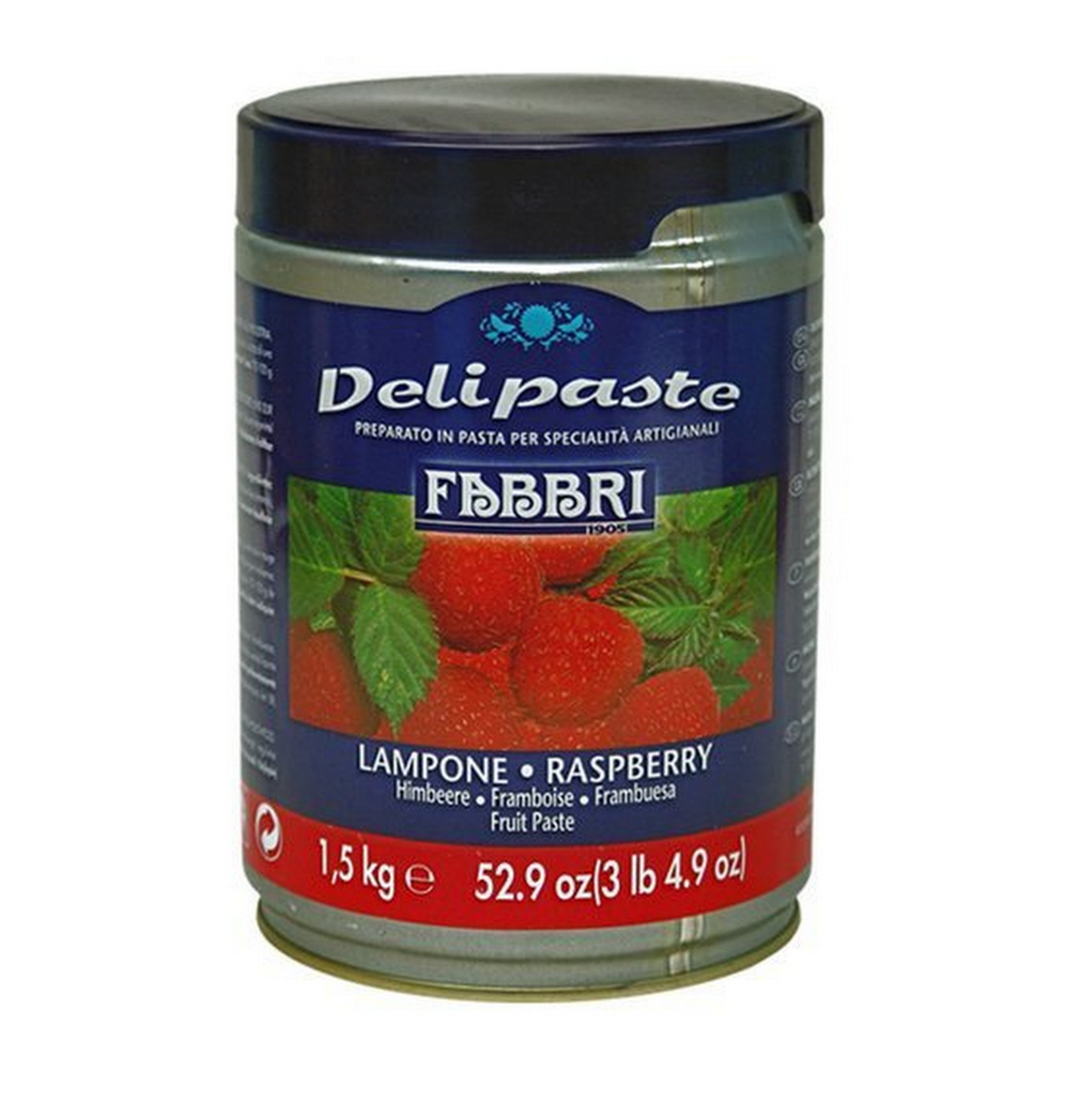 Fabbri Delipaste Raspberry 3.3 lb - Premium Italian Raspberry Filling for Pastries, Cakes, Desserts & Professional Baking