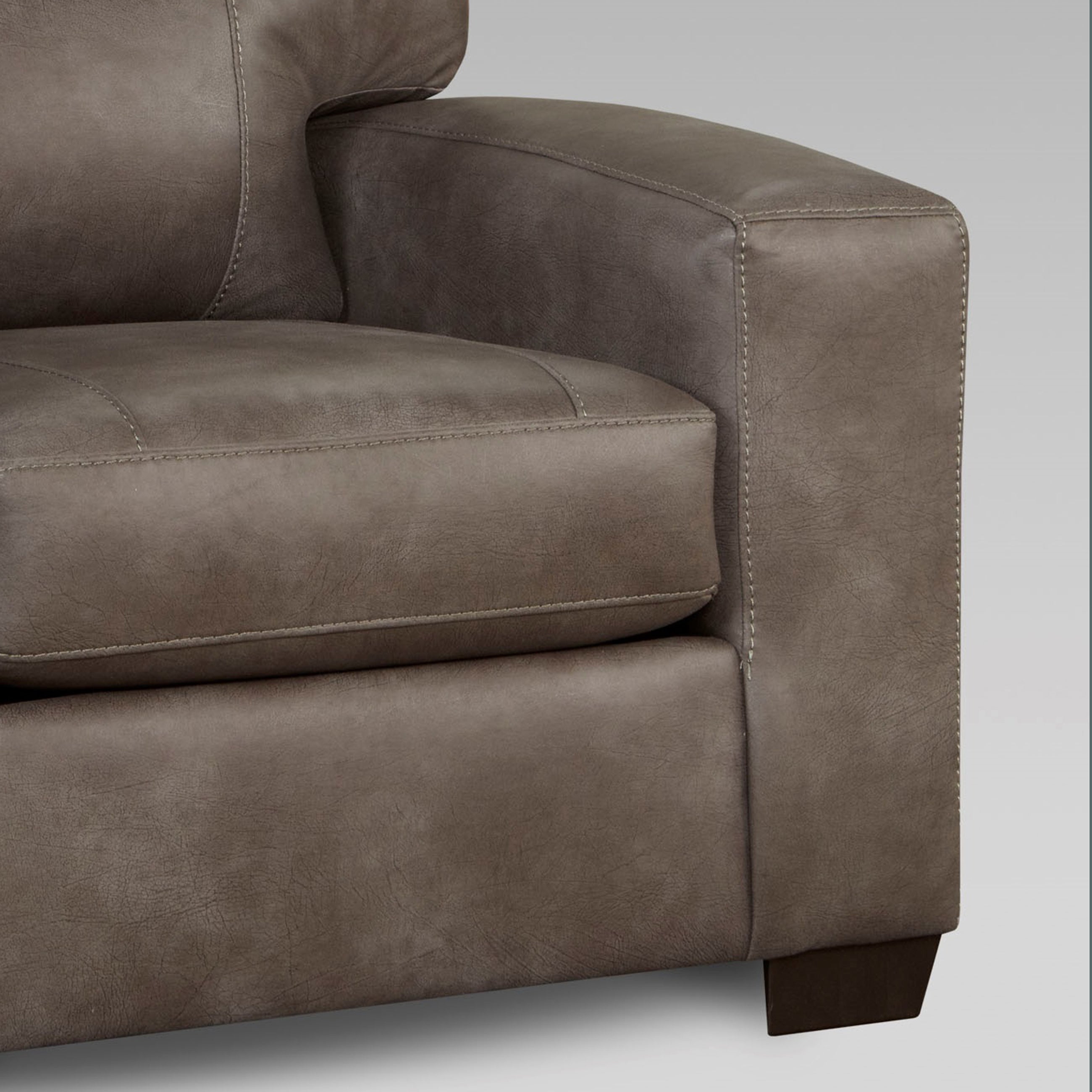 Noel Weathered Brown Faux Leather Loveseat - Stylish Small Sofa for Living Room, Apartment, Office - Perfect for Cozy Seating & Home Decor