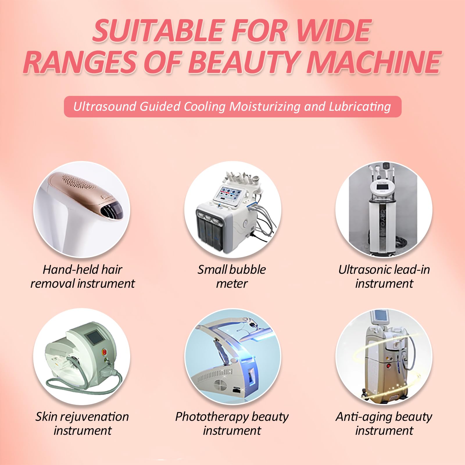 60PCS Conductive Cooling Gel for Hair Removal & Skin Care - 300ML Hydrating Spa Gel for Beauty Devices | Bulk Wholesale for Home & Professional Use