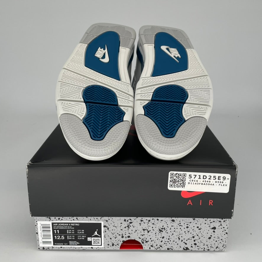 Original Title: AIR JORDAN 4 MILITARY BLUE SIZE 11 FV5029 141   Optimized Title: **Authentic Air Jordan 4 Retro 