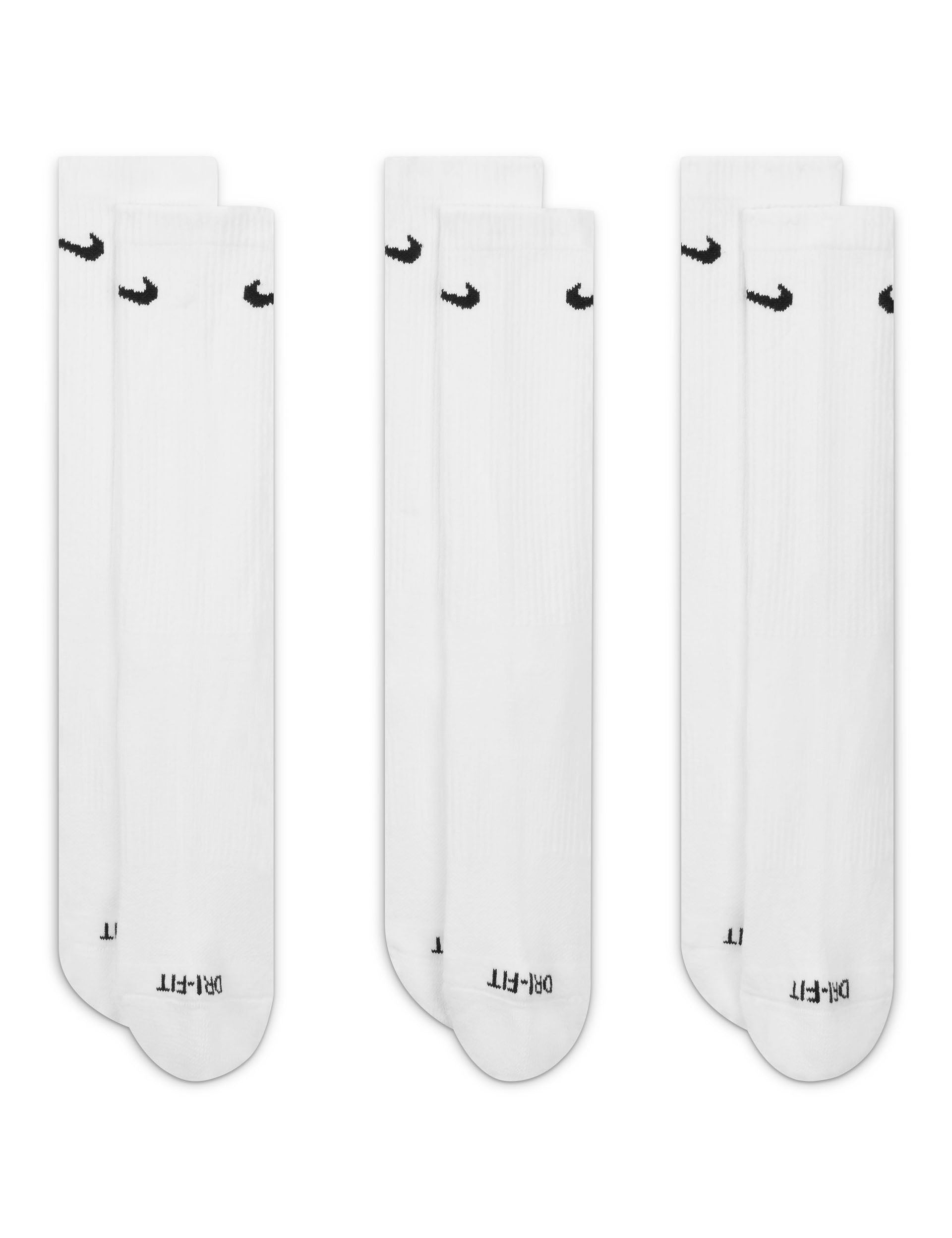 Everyday Plus Cushioned Socks for Men & Women - 3 Pack White - Ultra Soft Comfort for Walking, Running, Work & Daily Wear