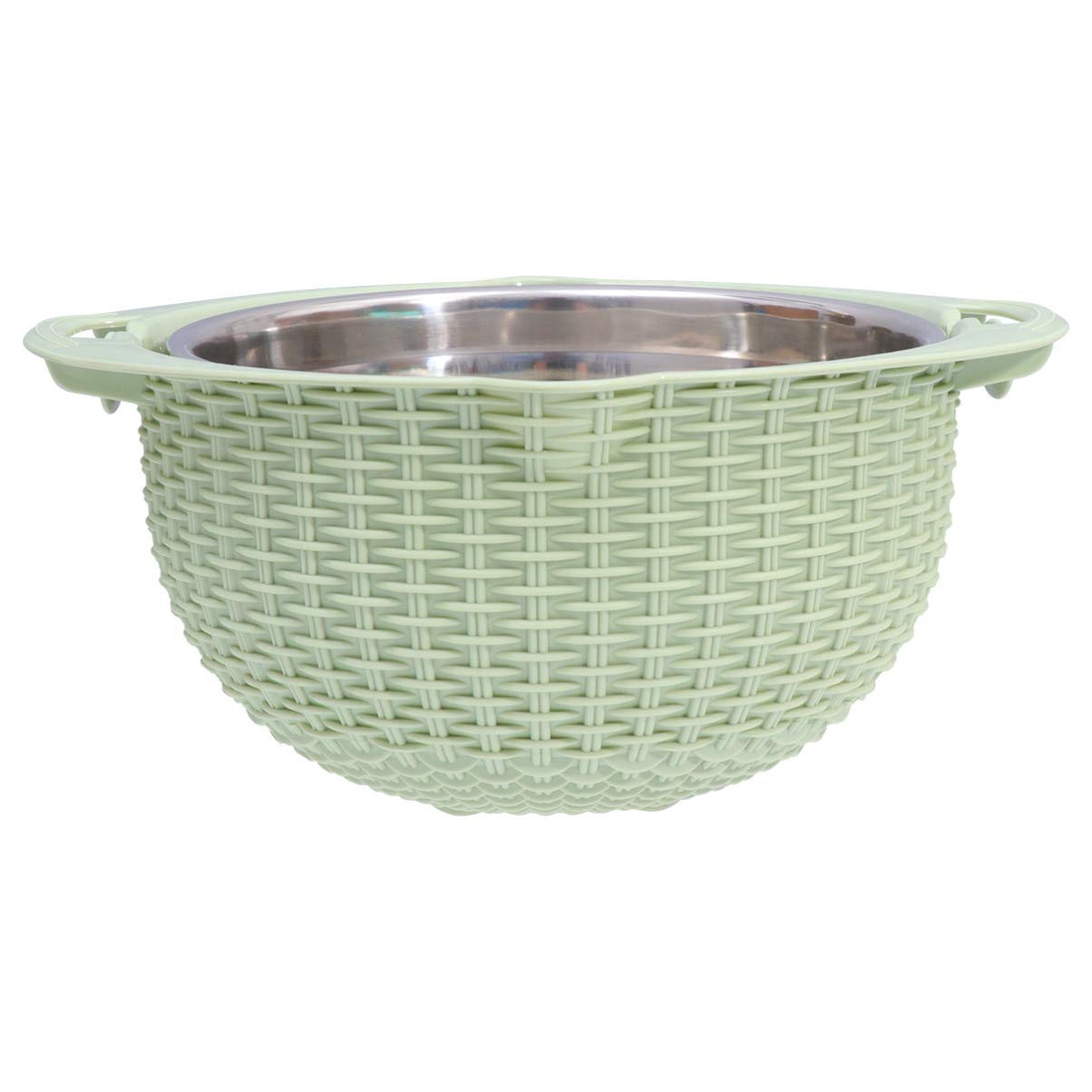 YARNOW Double Layer Kitchen Strainer Colander Set - Durable Vegetable & Fruit Washing Basket with Drain Holes - Perfect for Washing Rice, Pasta, Fruits and Vegetables - Ideal for Cooking, Meal Prep & Healthy Eating