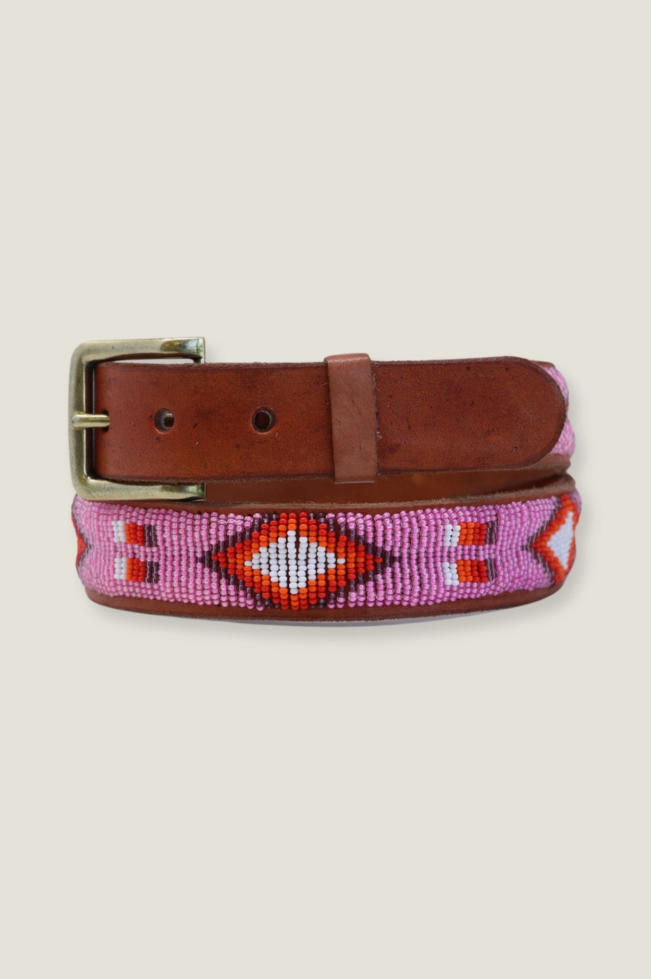 Luxury Diamond & Square Pattern Leather Belt for Women - Red & Pink Color - Perfect for Casual, Office & Evening Outfits