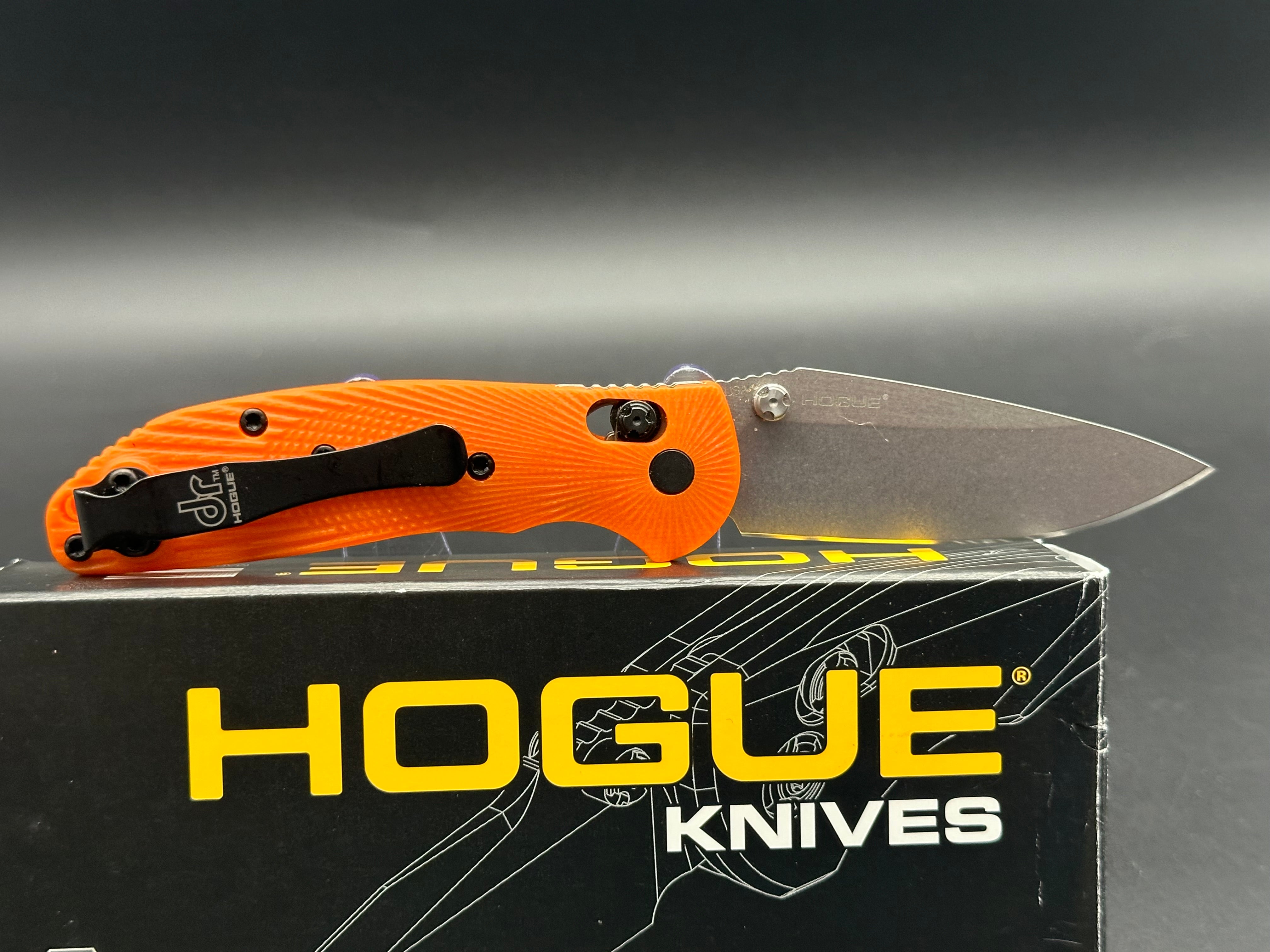DOUG RITTER Mini RSK MK1 G2 Folding Pocket Knife - Orange Handle, Manual Open, EDC Gear for Camping, Hiking & Outdoor Adventures