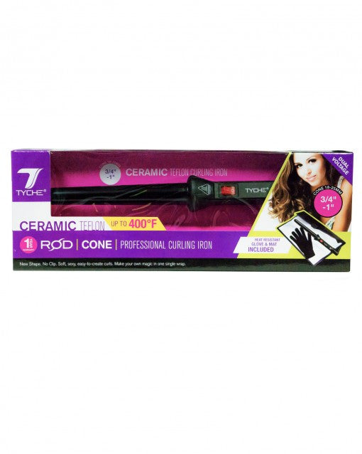 Rod Cone Professional Curling Iron - 1.25 Inch Ceramic Tourmaline Hair Curler for Long Lasting Waves & Curls - Perfect for Salon, Wedding & Everyday Styling