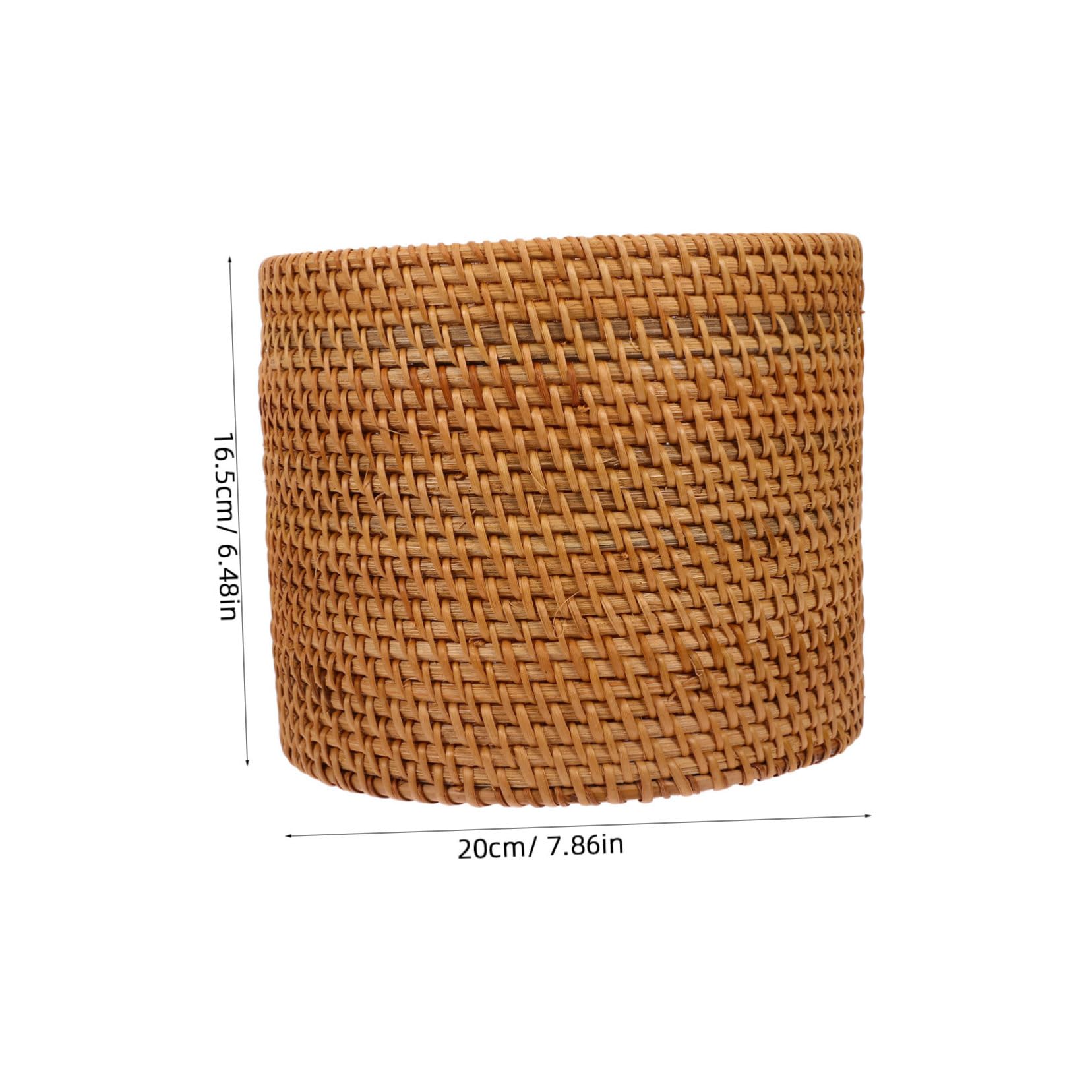 Baluue Rattan Storage Basket - Round Woven Grocery Basket for Kitchen, Tabletop Decor, Bread & Candy Storage | Reusable Home Organizer for Autumn Tablescape, Baby Shower & Farmhouse Style