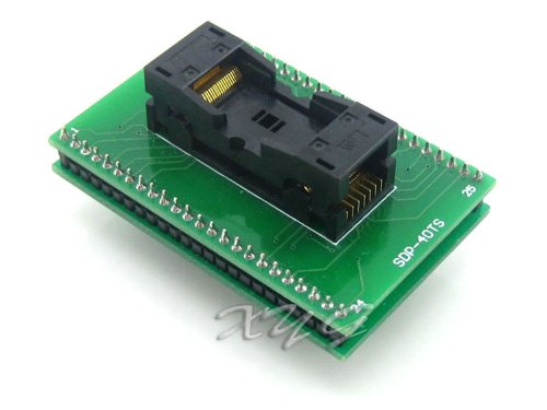 Wells TSOP40 to DIP40 IC Socket Adapter - 18.4mm Width, 0.5mm Pitch (PN 648-0402211-A01) - Perfect for Microcontroller Prototyping & PCB Testing