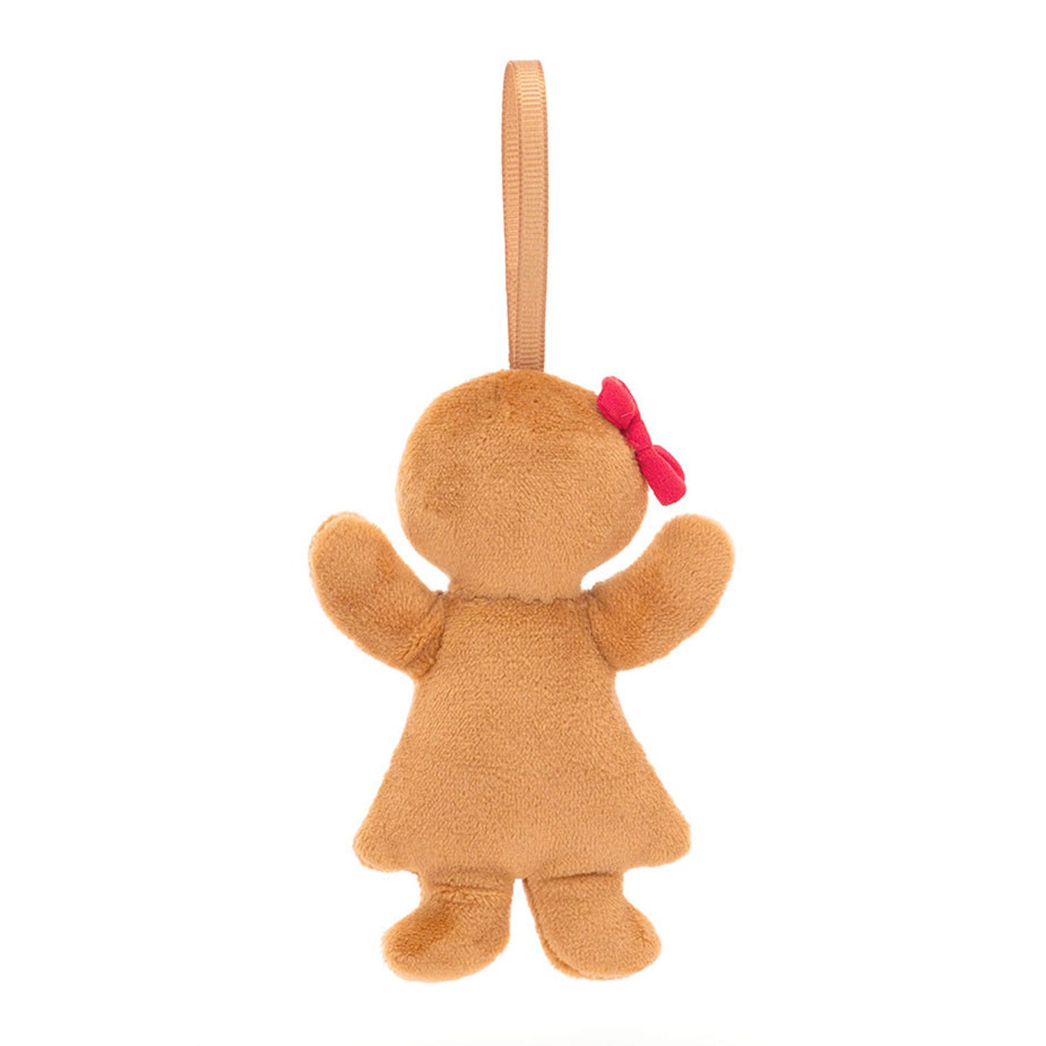 Festive Folly Hanging Decoration - Gingerbread Ruby Christmas Ornament for Tree & Home Decor - Perfect for Holiday Parties & Winter Decorations