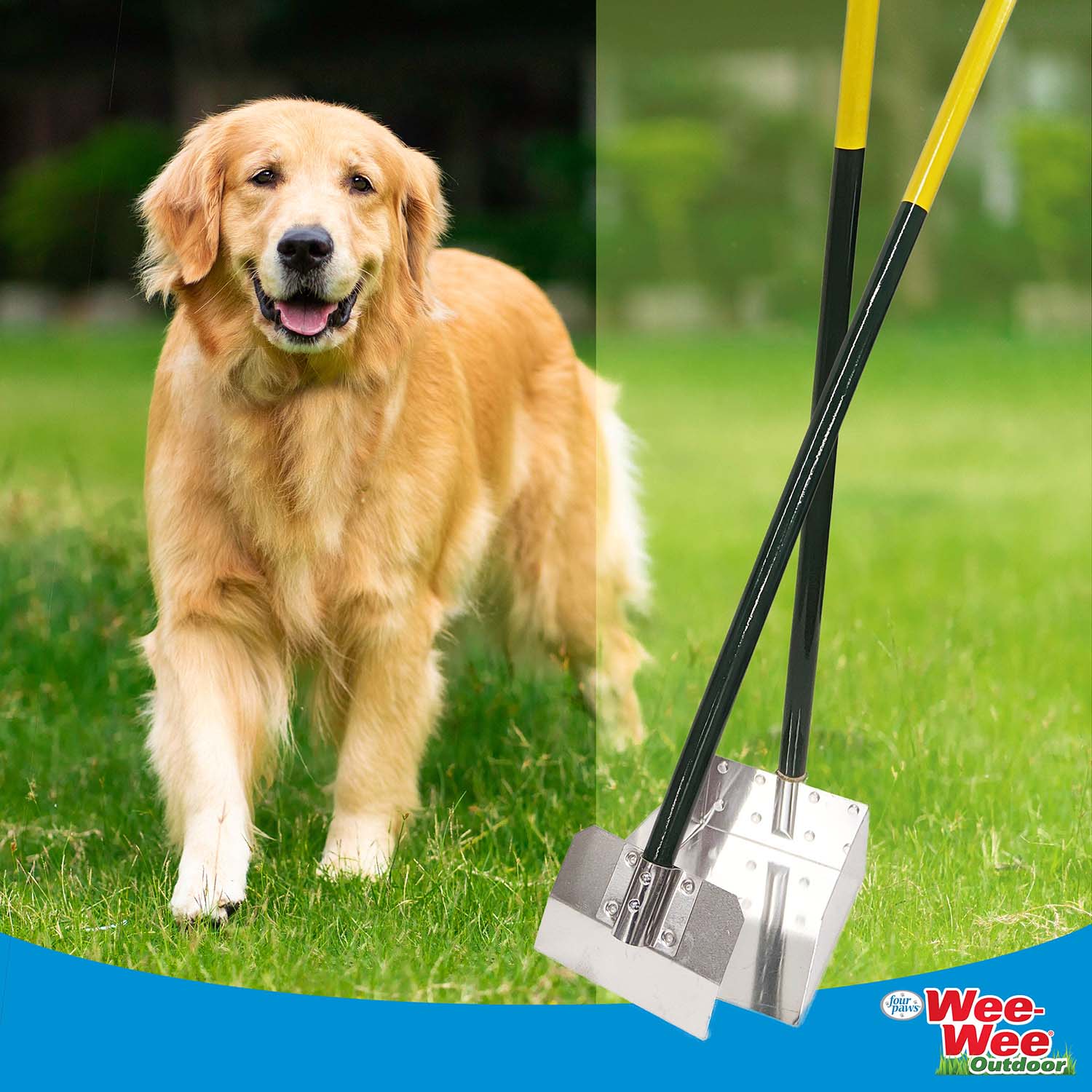 Premium Stainless Steel Dog Spade Set - Durable Pet Waste Shovel & Pooper Scooper for Easy Cleanup - Perfect for Backyards, Parks & Outdoor Use