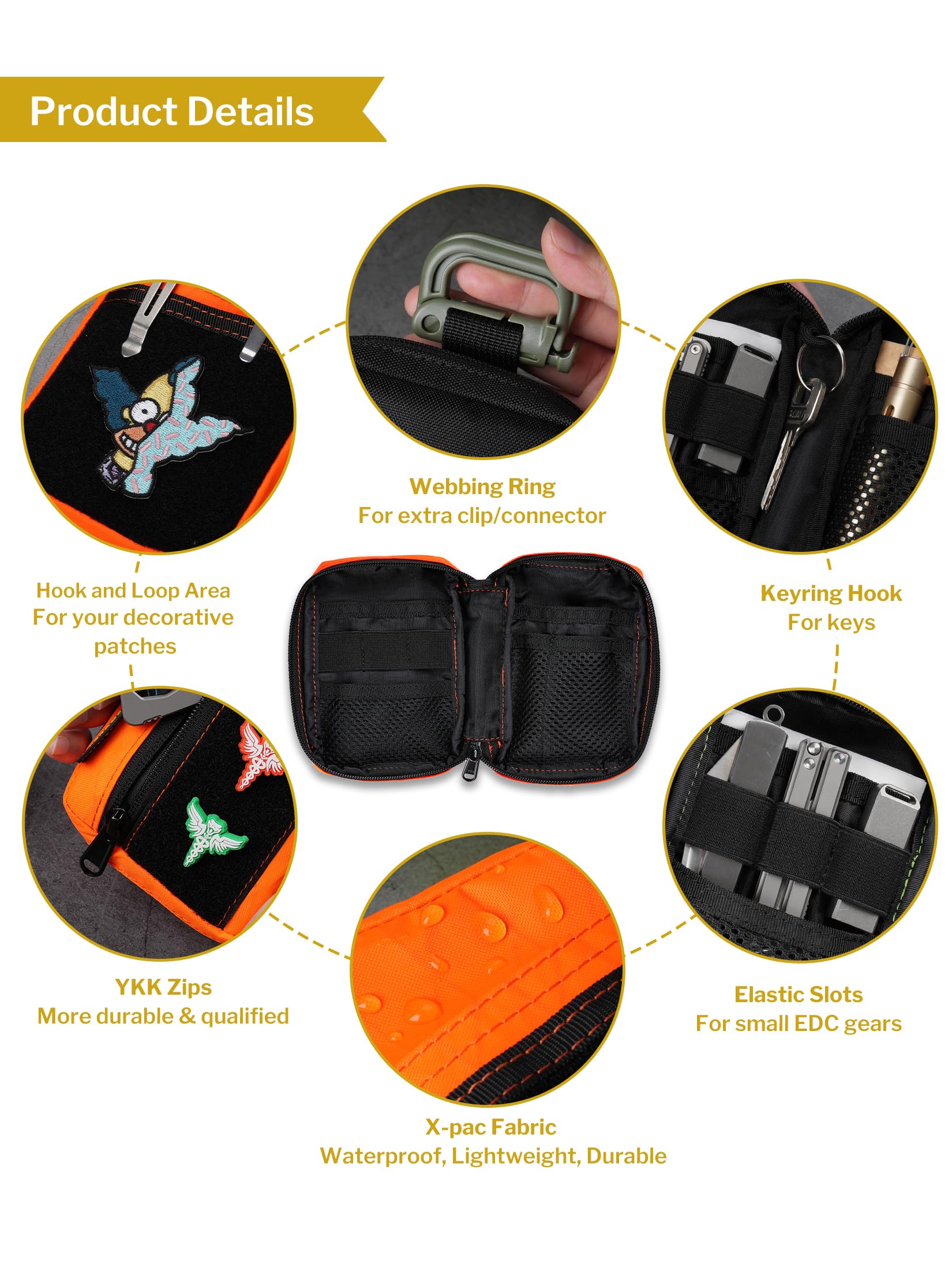 VIPERADE VE26 EDC Pouch - Compact Tactical Organizer for Multitools, Knives & Everyday Carry Gear | Perfect for Hiking, Camping & Outdoor Adventures