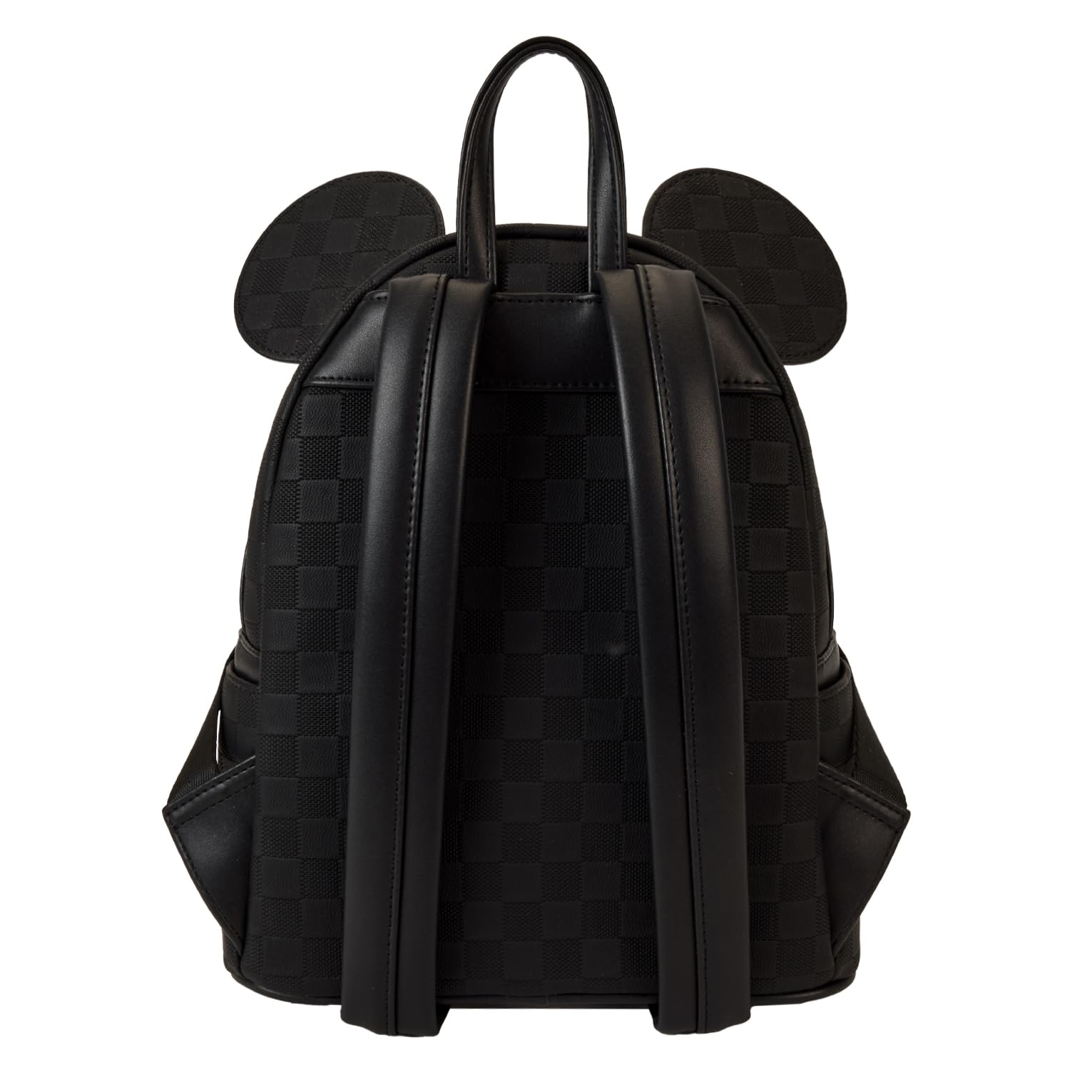 Loungefly Mickey Mouse Checkered Texture Mini Backpack - Disney Official Licensed Small Crossbody Bag for Women & Teens - Perfect for Theme Parks, Travel & Everyday Use