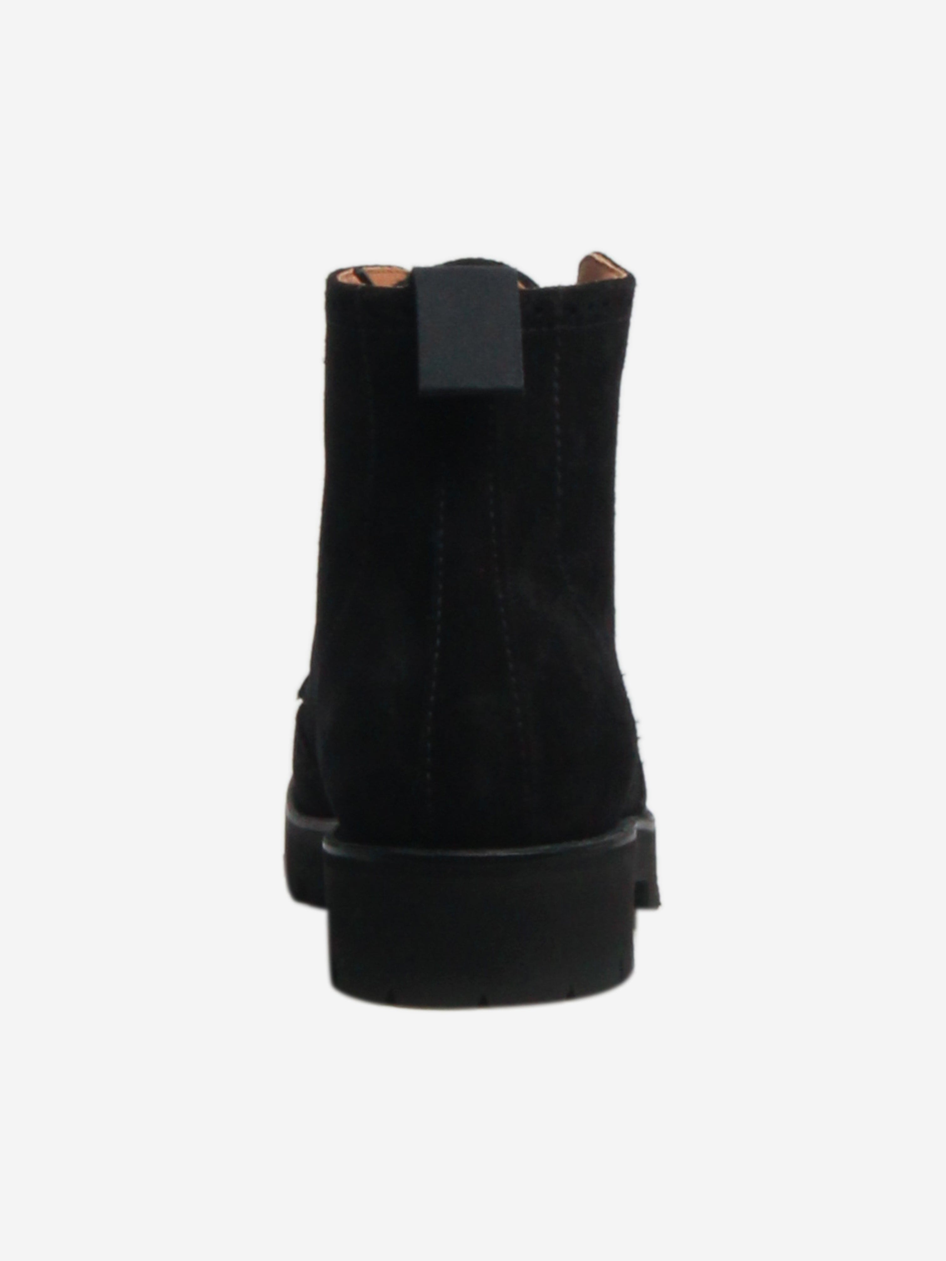 Stylish Black Suede Ankle Boots Women's Size EU 38.5 (US 7.5) - Perfect for Fall Outfits, Office Wear & Casual Dates