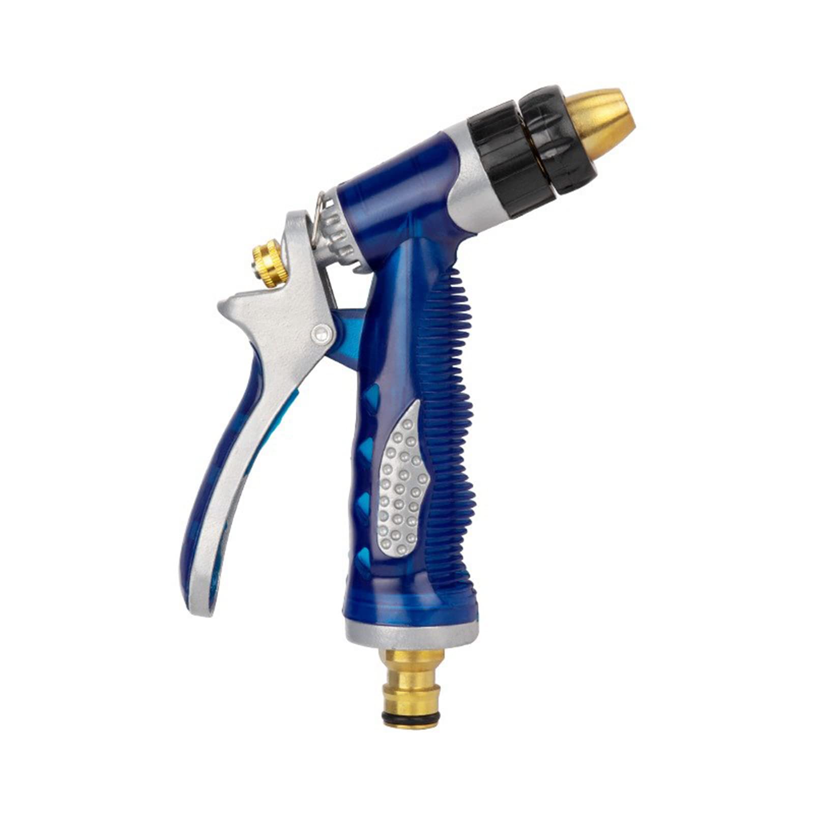 High Pressure Water Spray Gun - Heavy Duty Car Wash Nozzle, Garden Hose Sprayer for Watering Plants & Cleaning - Outdoor & Indoor Use (Blue)
