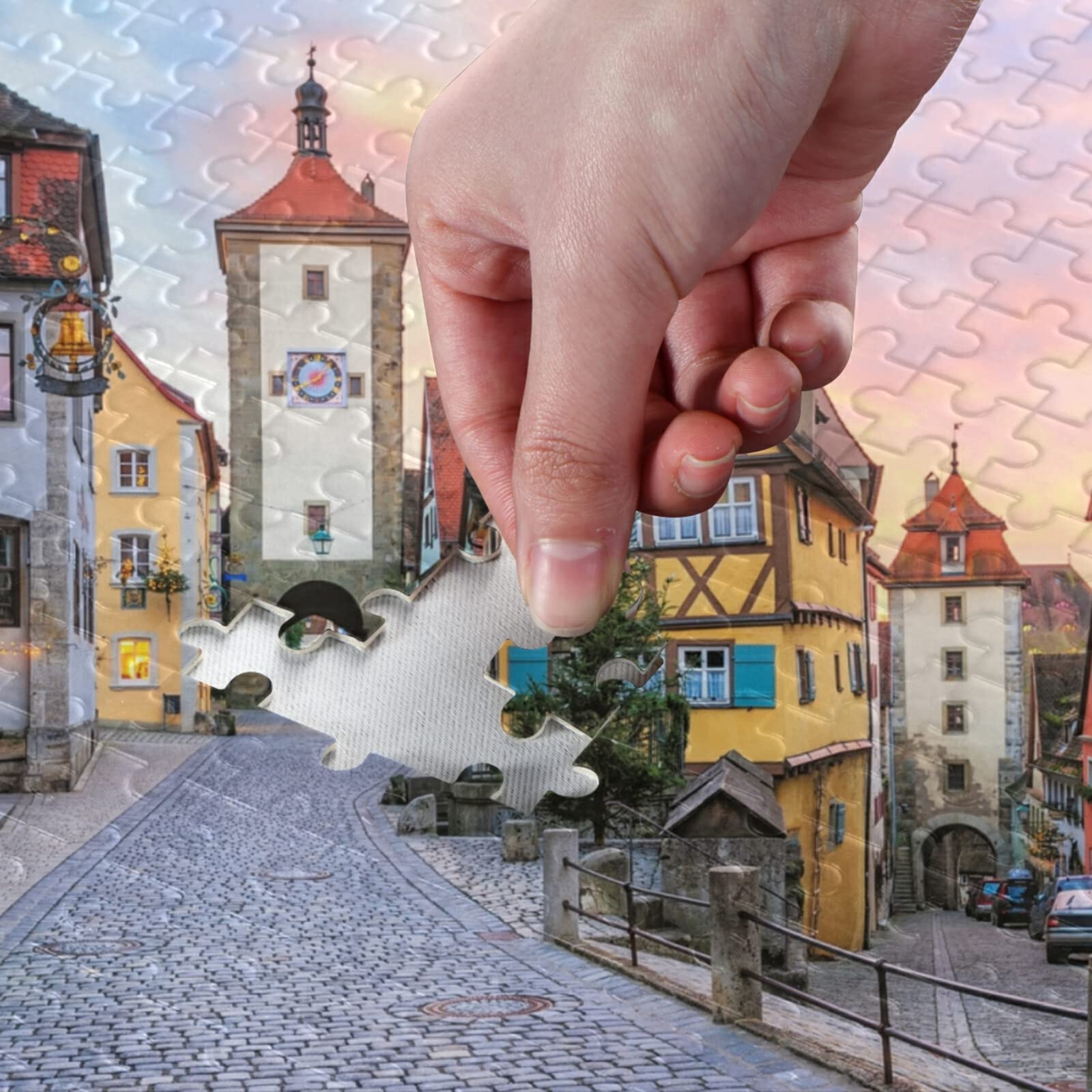 500 Piece Rothenburg Germany Jigsaw Puzzle for Adults – Challenging Scenic Puzzle for Relaxation & Stress Relief – Perfect for Family Game Night & Home Decor