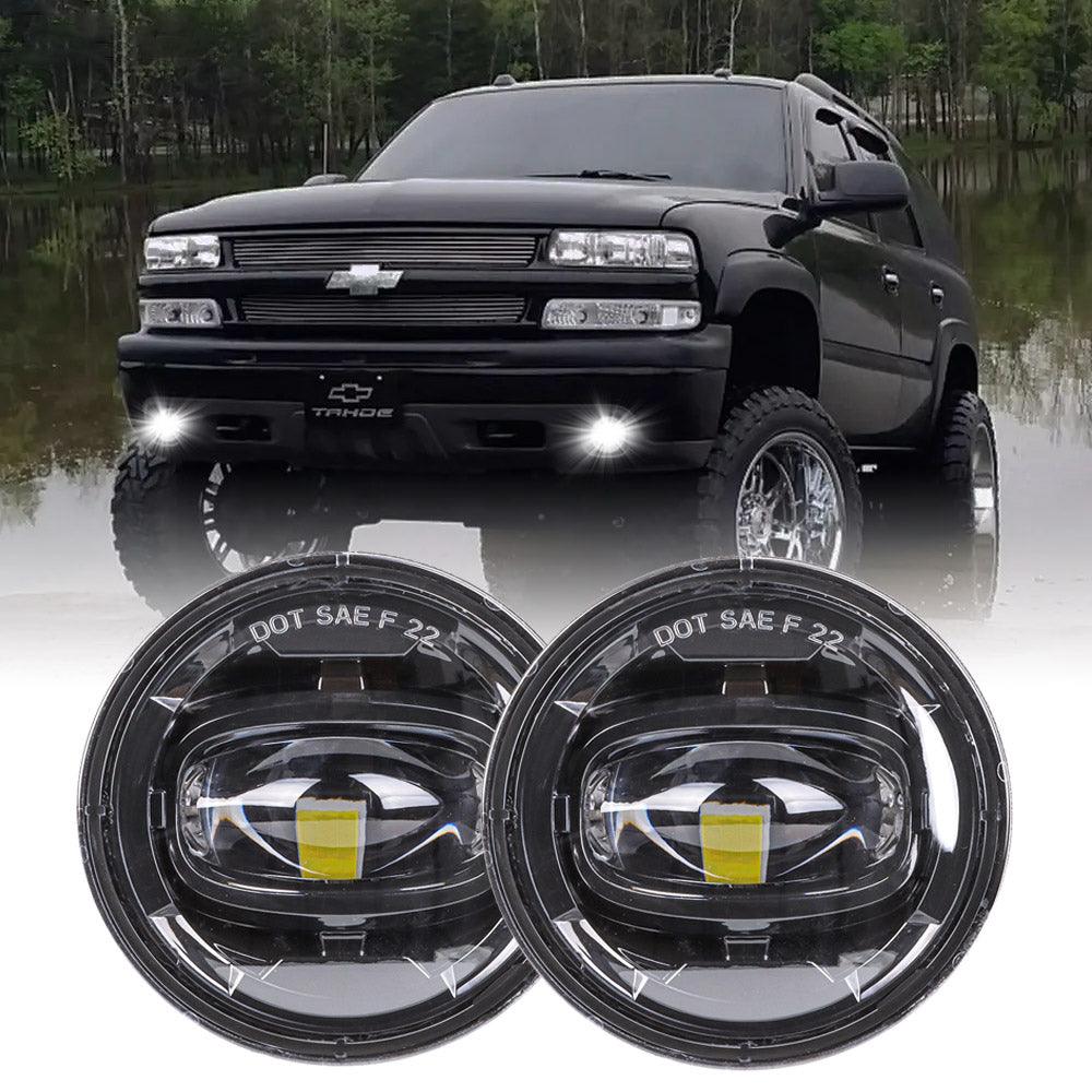 2-Pack LED Fog Light Assembly for 2001-2006 Chevy Suburban 1500 Z71 & Tahoe Z71 - Durable Off-Road Lighting for Night Driving and Bad Weather Conditions
