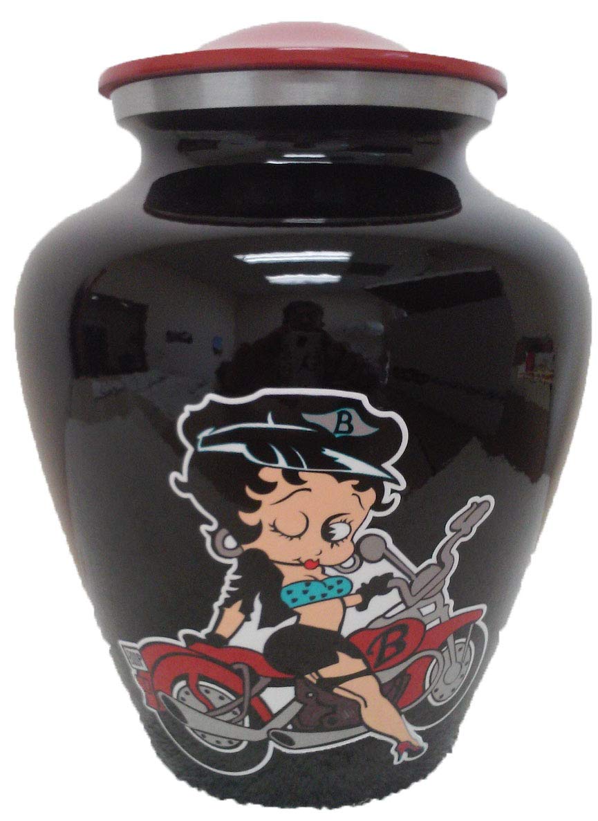 Betty Boop Themed 305 Vase - Elegant Adult Cremation Urn for Ashes - Perfect for Memorials, Home Display & Keepsakes