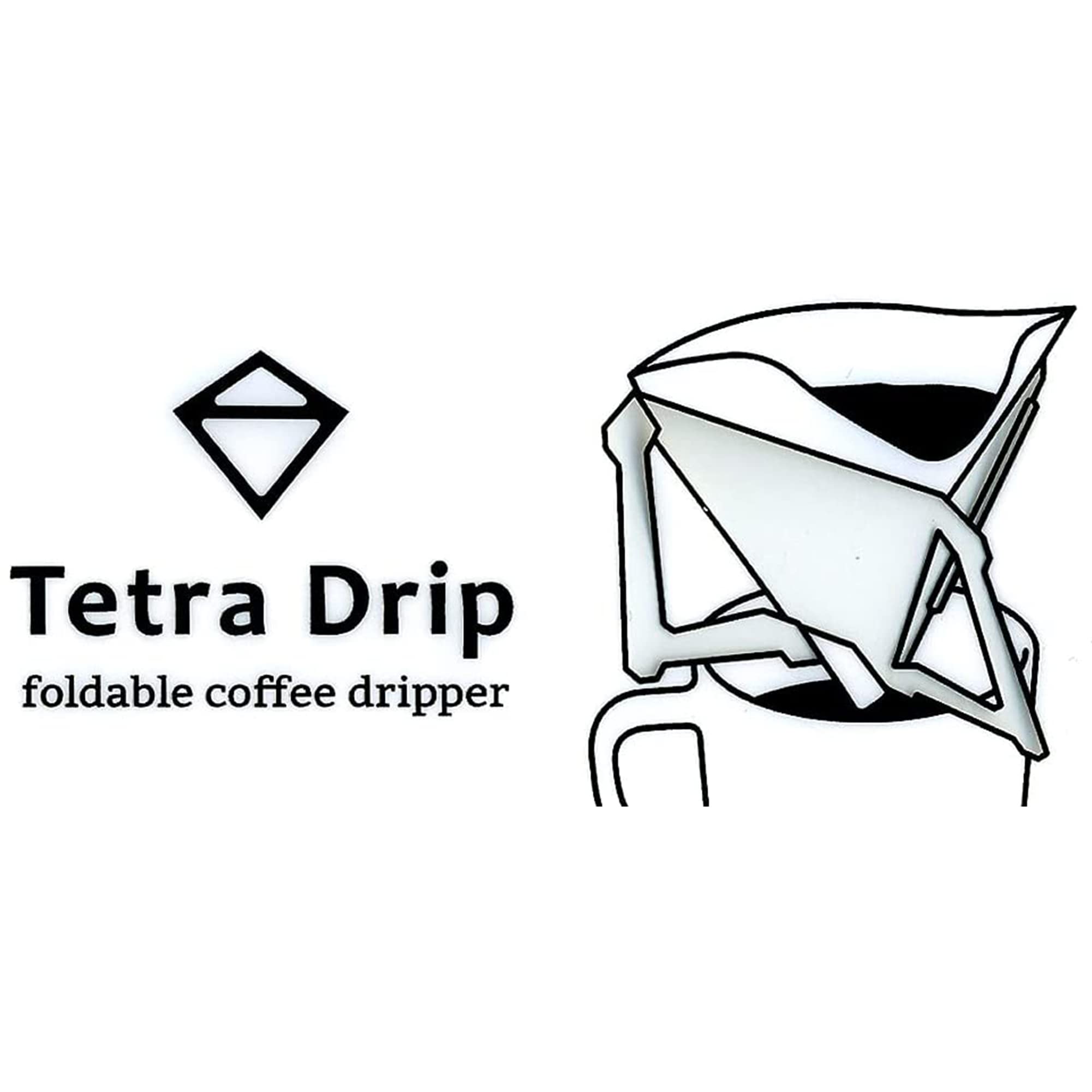 Munieq Tetra Portable Coffee Drip - Collapsible Flat Design, Matte Finish, 1.5 Cup Capacity - Perfect for Travel, Camping & Office Use