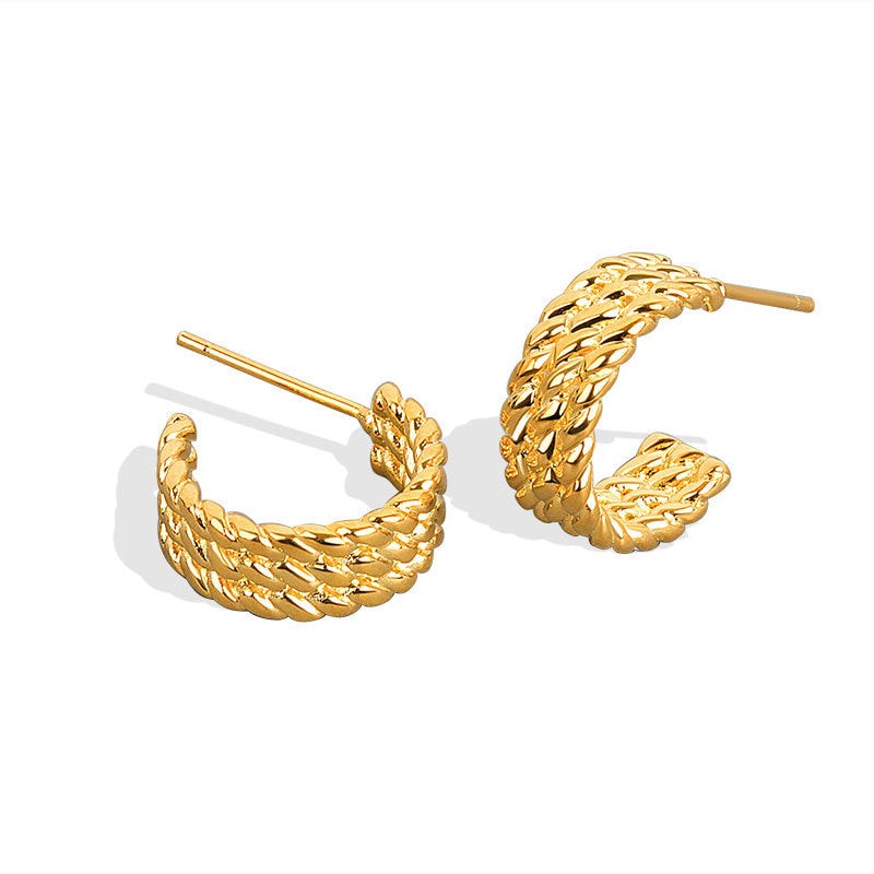 Elegant Twist Earrings for Women - Minimalist Jewelry for Everyday Wear | Perfect for Office, Date Night & Special Occasions