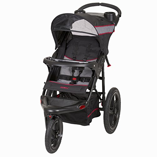 Baby Trend Range Jogger Stroller - Lightweight Compact Stroller with Adjustable Canopy, Cup Holder & Storage Basket | Perfect for Jogging, Shopping & Travel | Millennium Design