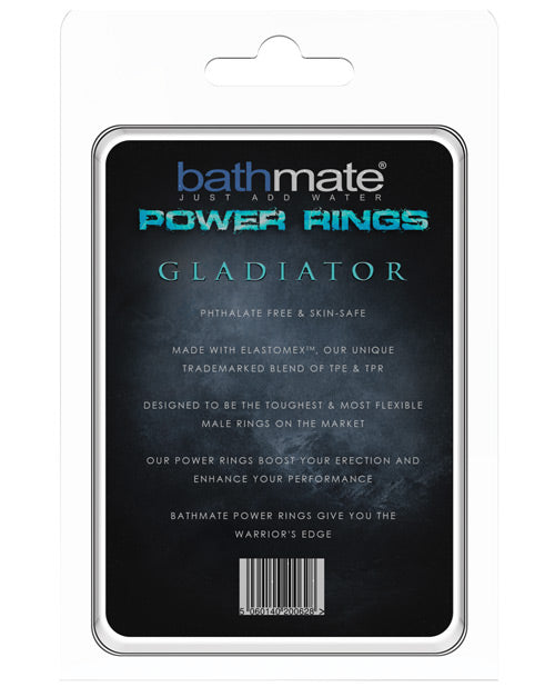Bathmate Gladiator Power Ring Cock Ring for Men - Black - Enhance Performance & Pleasure for Couples & Solo Play