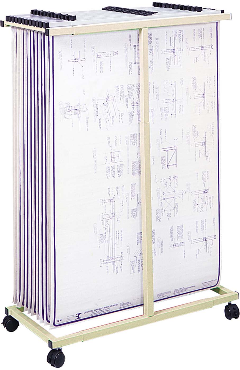 Vertical File Organizer for Mobile Use - Portable Tan Document Holder [5059] - Perfect for Office, Home & Travel Organization