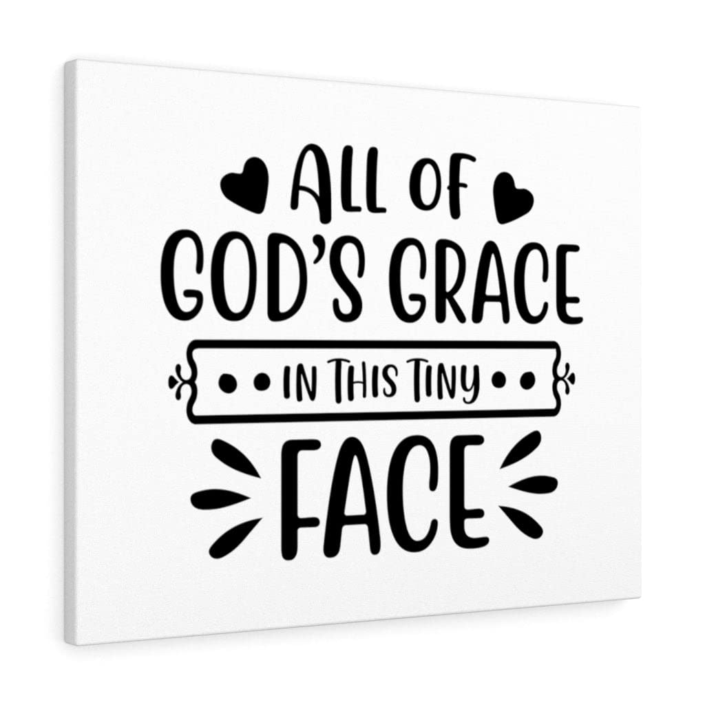 Christian Wall Art Print - All of God's Grace Scripture Wall Decor - Ready to Hang Inspirational Gift for Home, Church & Office Decor