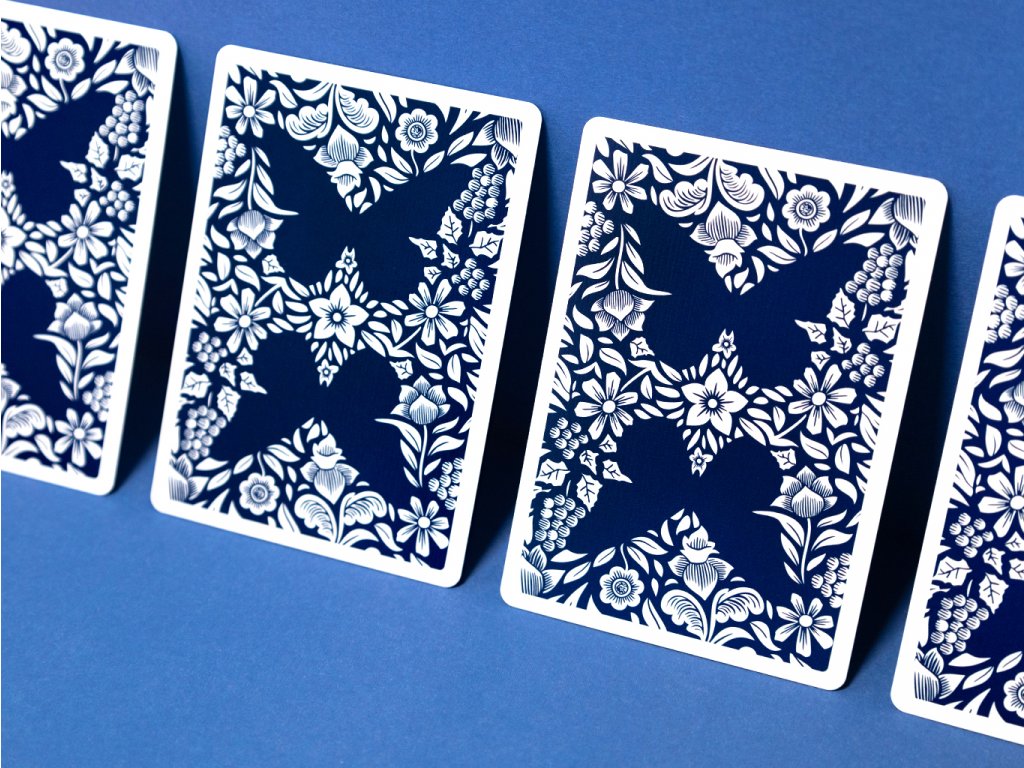Blue Workers Edition Butterfly Playing Cards - Premium Quality for Magic Tricks, Cardistry & Poker Games - Perfect for Professional Magicians, Card Enthusiasts & Casino Nights