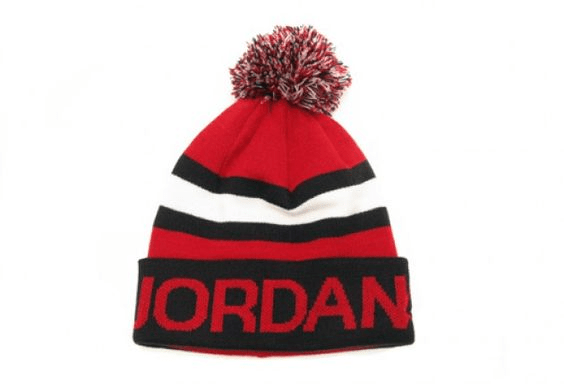 Jordan Go 2 3 Stripe Pom Beanie Hat - Winter Warm Knit Hat for Men & Women - Perfect for Skiing, Snowboarding & Outdoor Activities