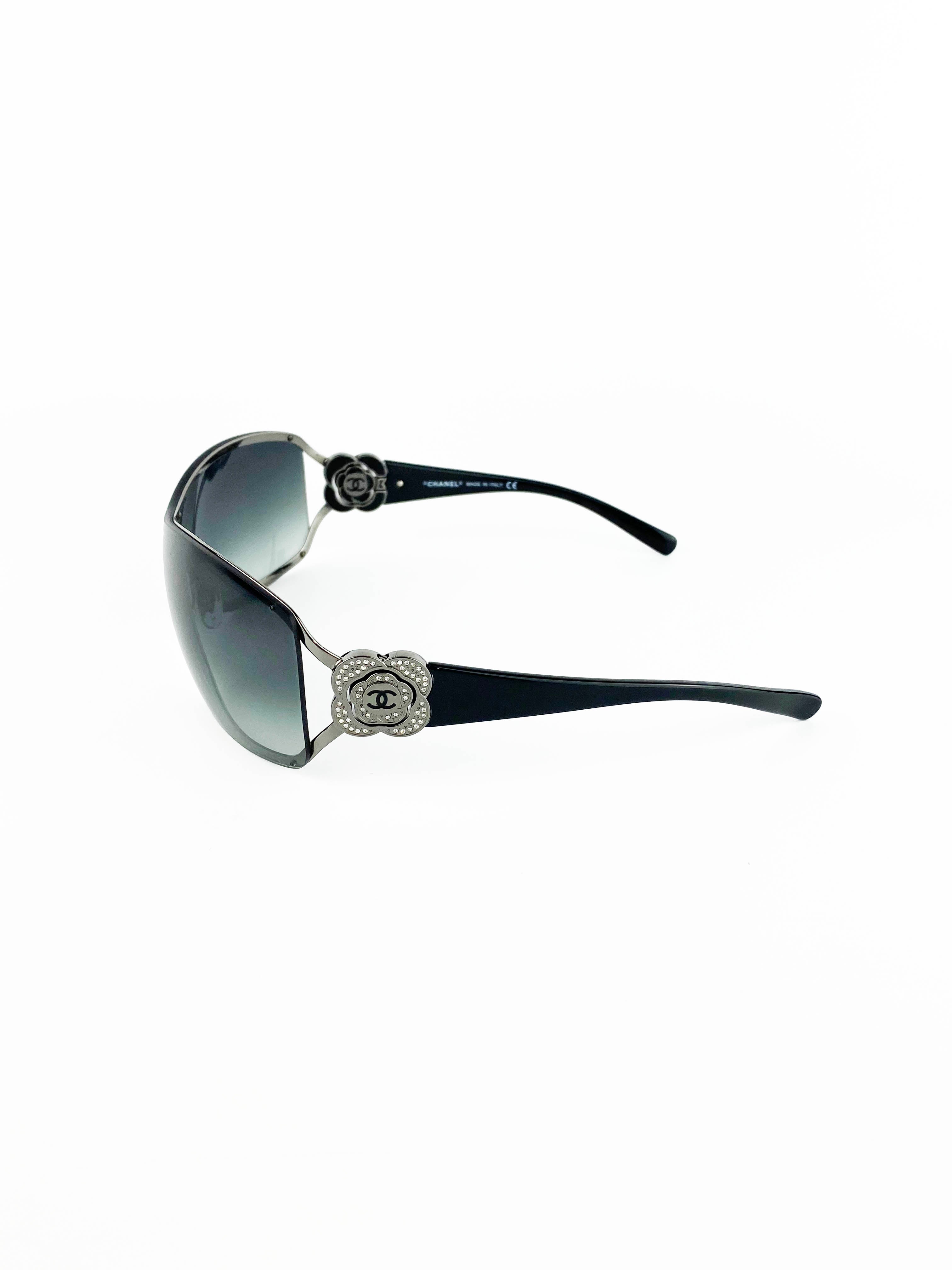 Chanel Black 4164 B Sunglasses for Women - Luxury Designer Shades with UV Protection - Perfect for Beach, Driving & Fashion Outfits