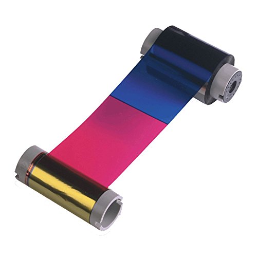 Fargo Electronics Ymcko: Full-Color Resin Ribbon with Black & Clear Overlay Panel - 500 High-Quality Images for ID Card Printers & Security Badge Systems (Perfect for Office Security, Events & Employee Identification)