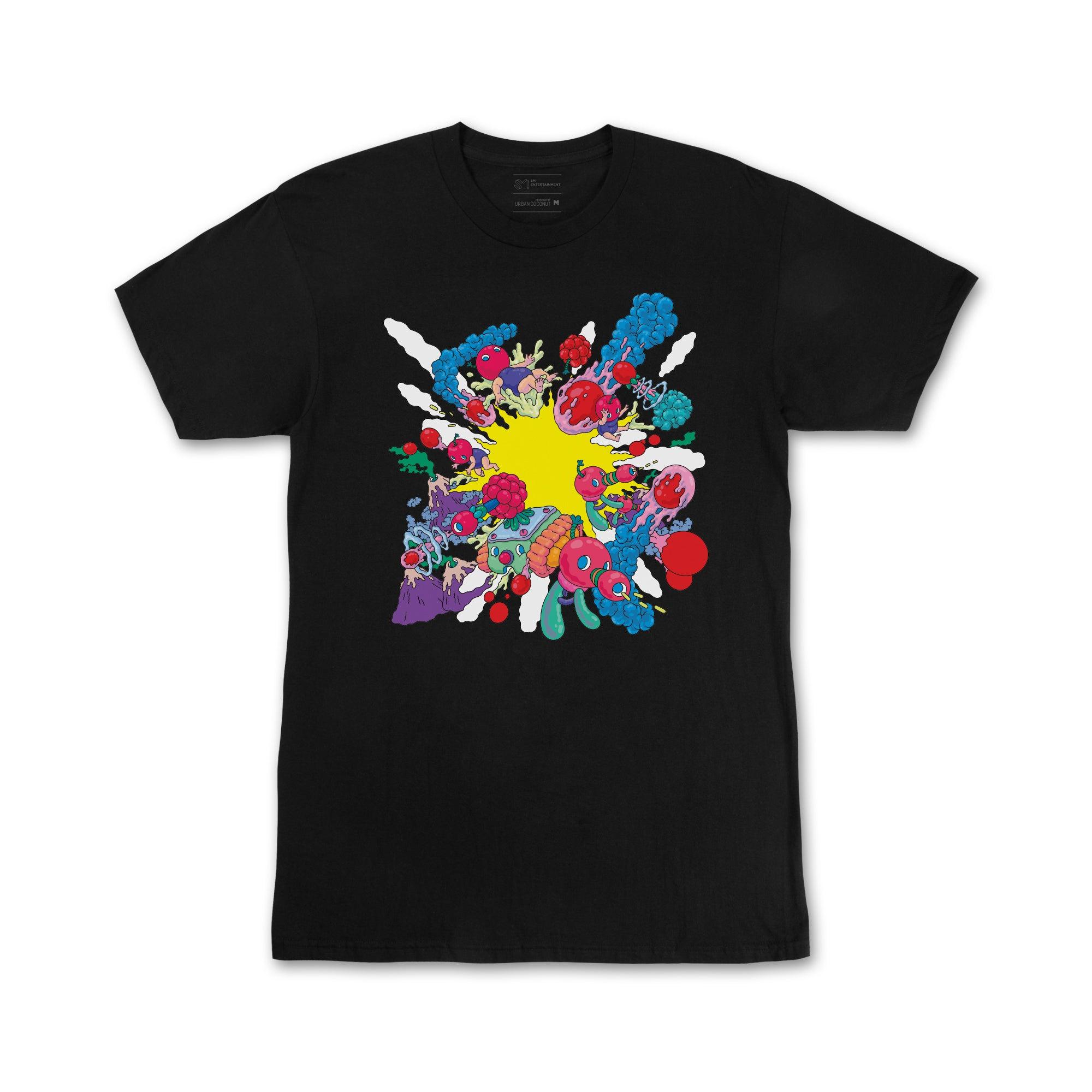 NCT 127 Official Cherry Bomb Graphic T-Shirt - Kpop Merchandise for Concerts & Fan Meetings - Perfect for Kpop Fans & Music Lovers