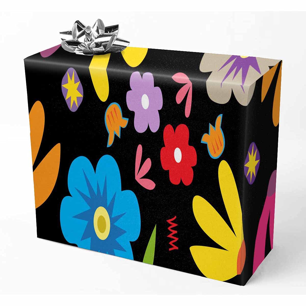 InterestPrint Floral Wedding Wrapping Paper - Spring Design Gift Wrap Roll for Bridal Showers, Anniversary & Party Decorations
